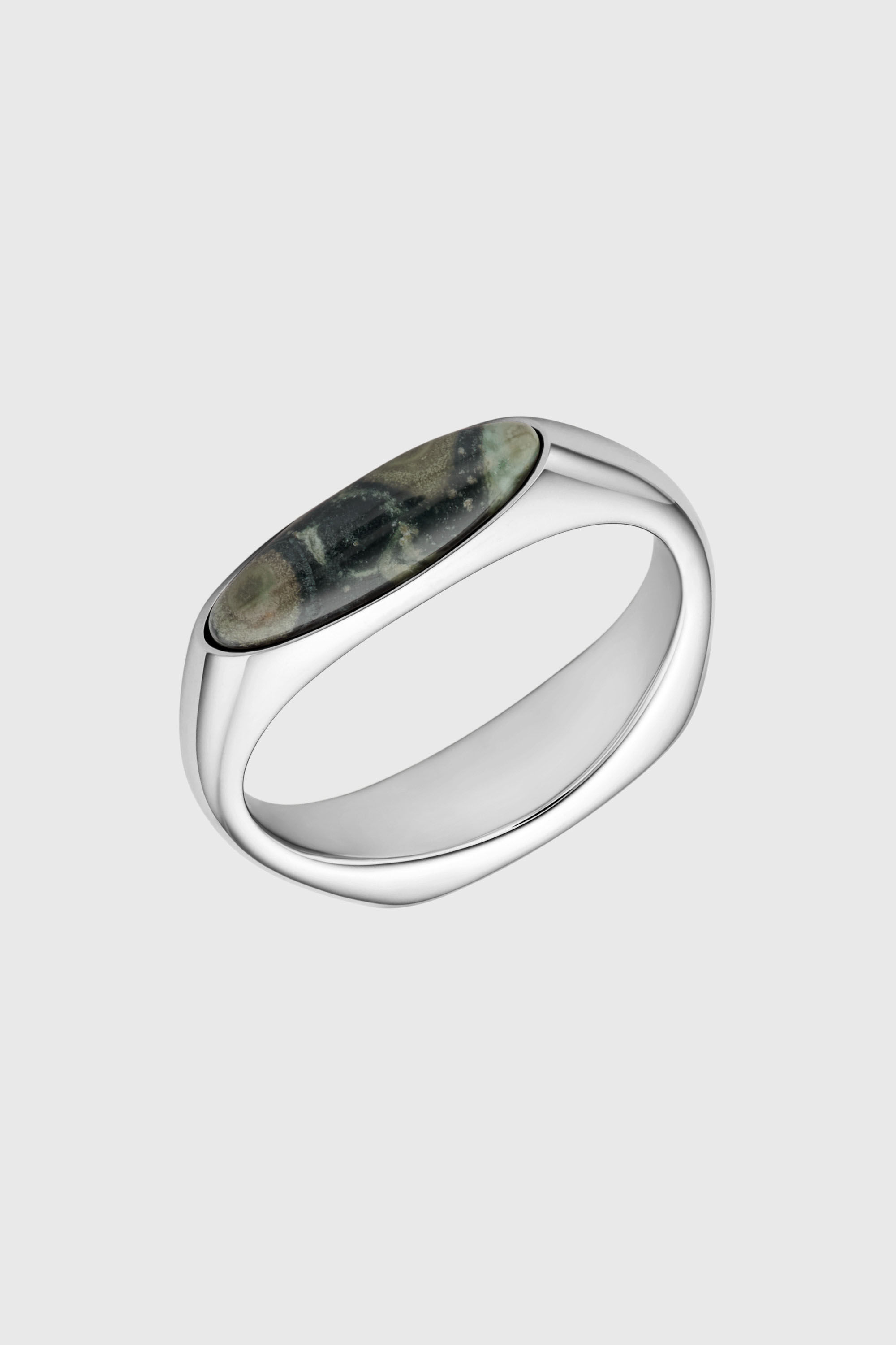 Diesel - DX167940 JEWELLERY, Anillo sello de acero inoxidable Unisex in Plateado - 1