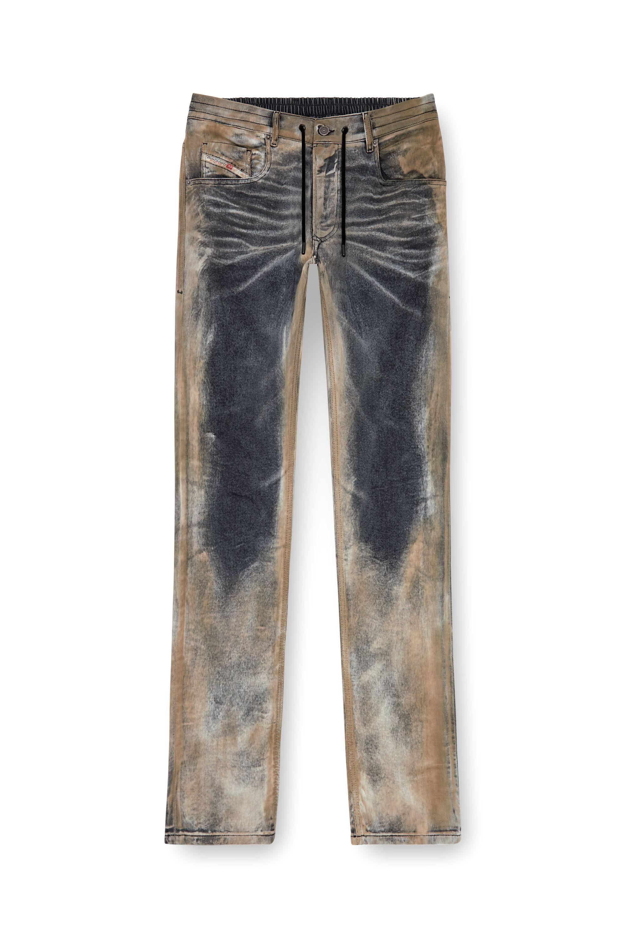 Diesel - Hombre Tapered 2030 D-Krooley Joggjeans® 068NP, Negro/Gris oscuro - Image 2