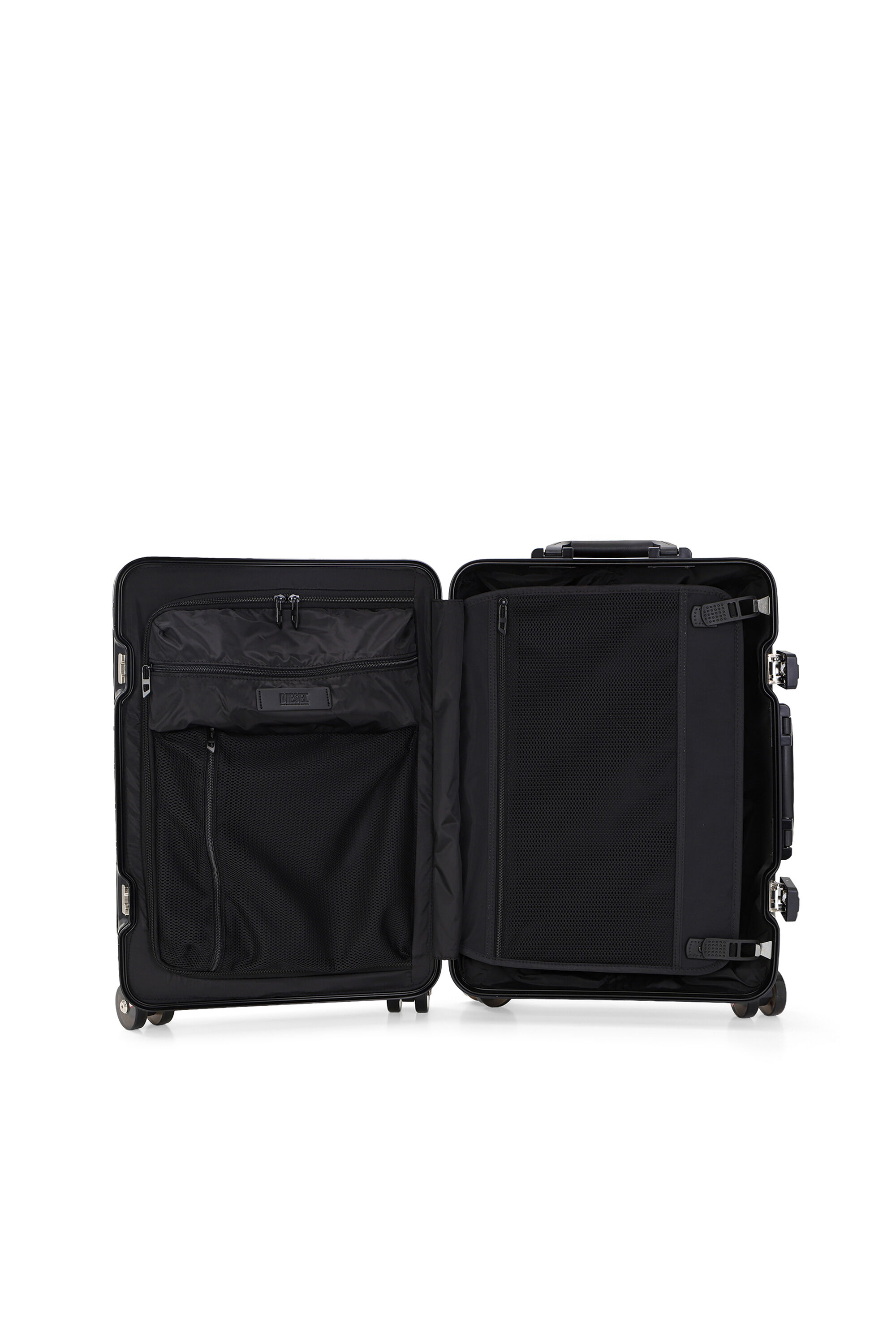 Diesel - DIESEL ALUMINUM TROLLEY- DSL002, Unisex's Aluminum suitcase size S in Black - 3