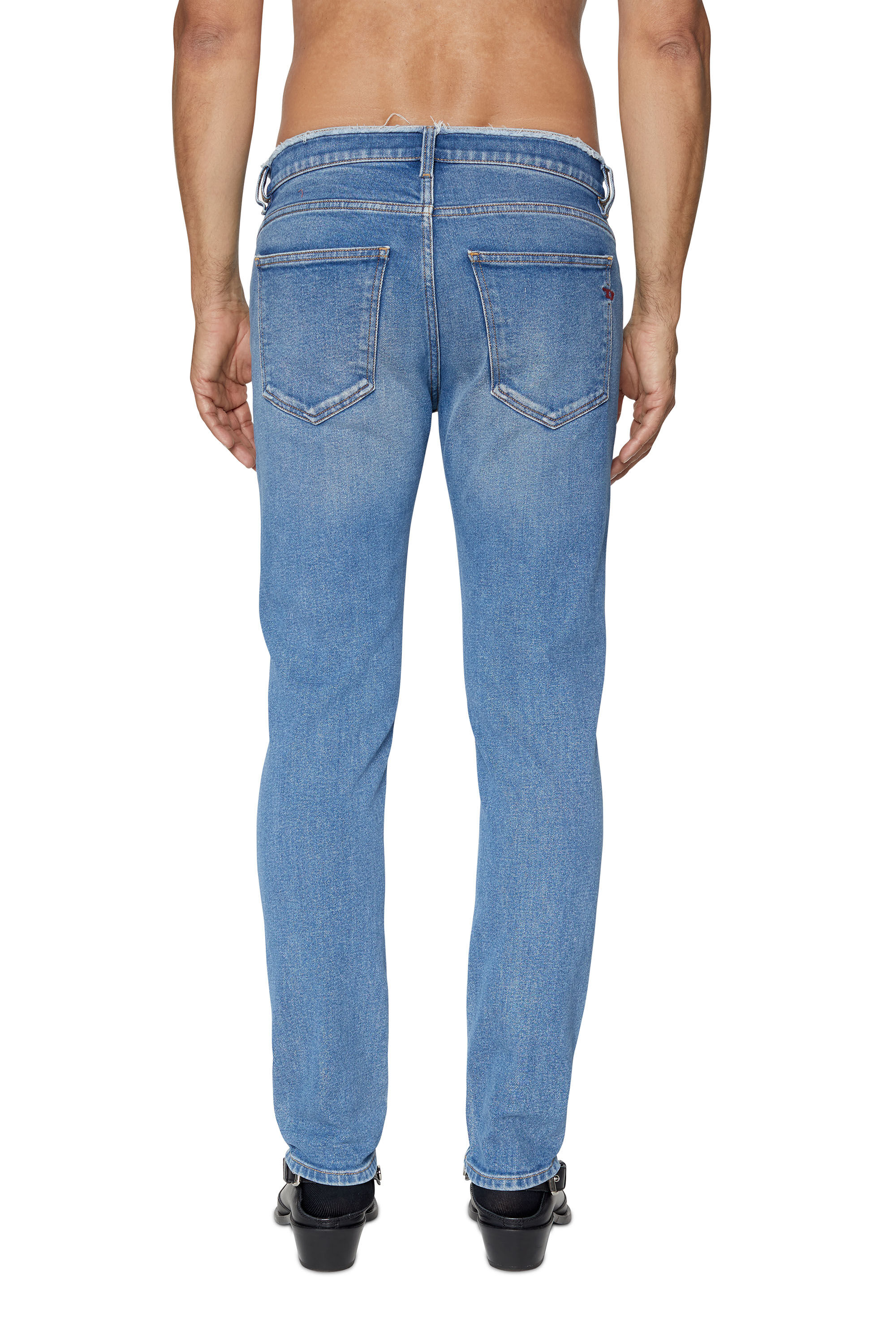 Diesel - 2019 D-STRUKT 09E19 Slim Jeans, Azul medio - Image 3