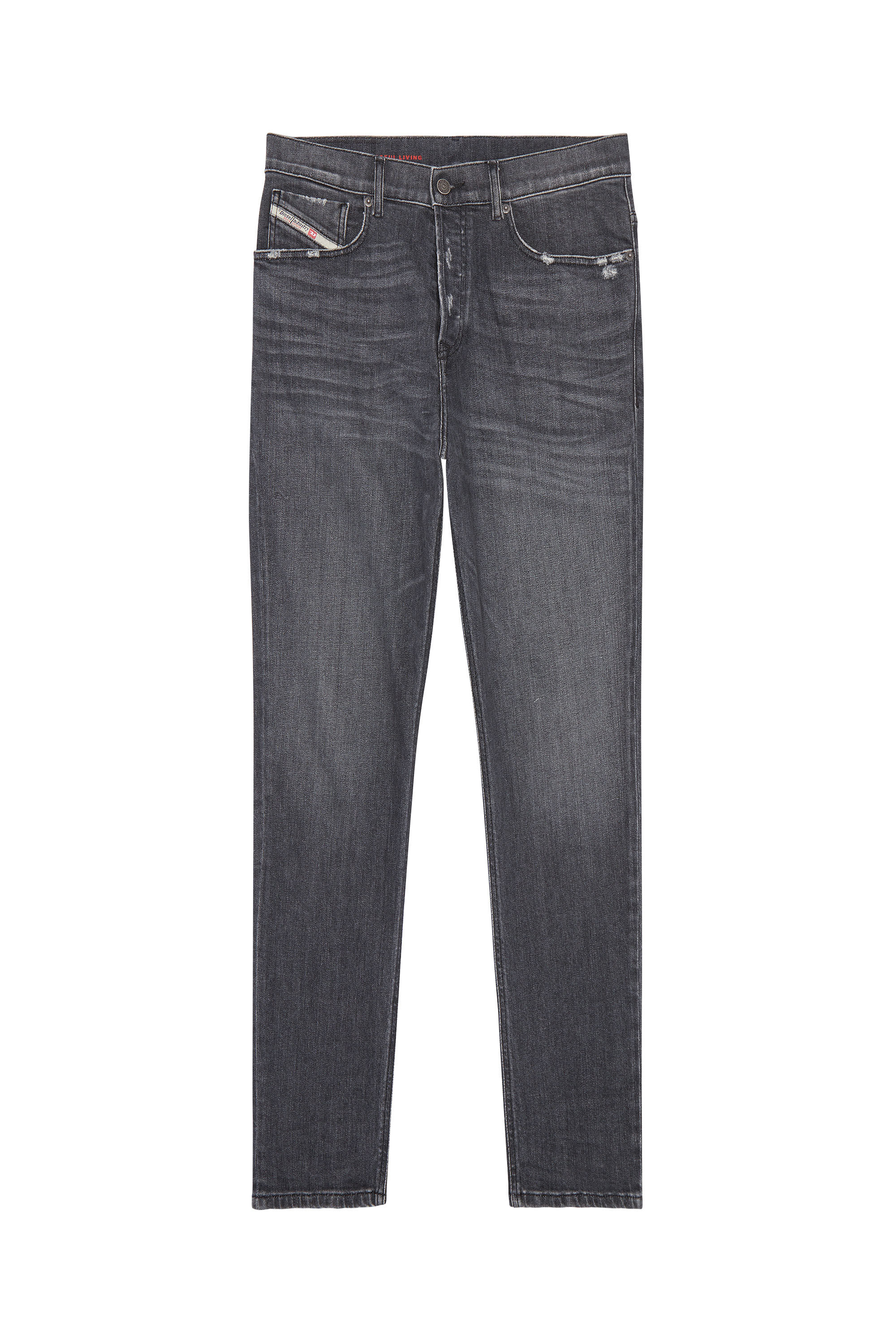 Diesel - 2005 D-Fining 09E46 Tapered Jeans, Negro/Gris oscuro - Image 2