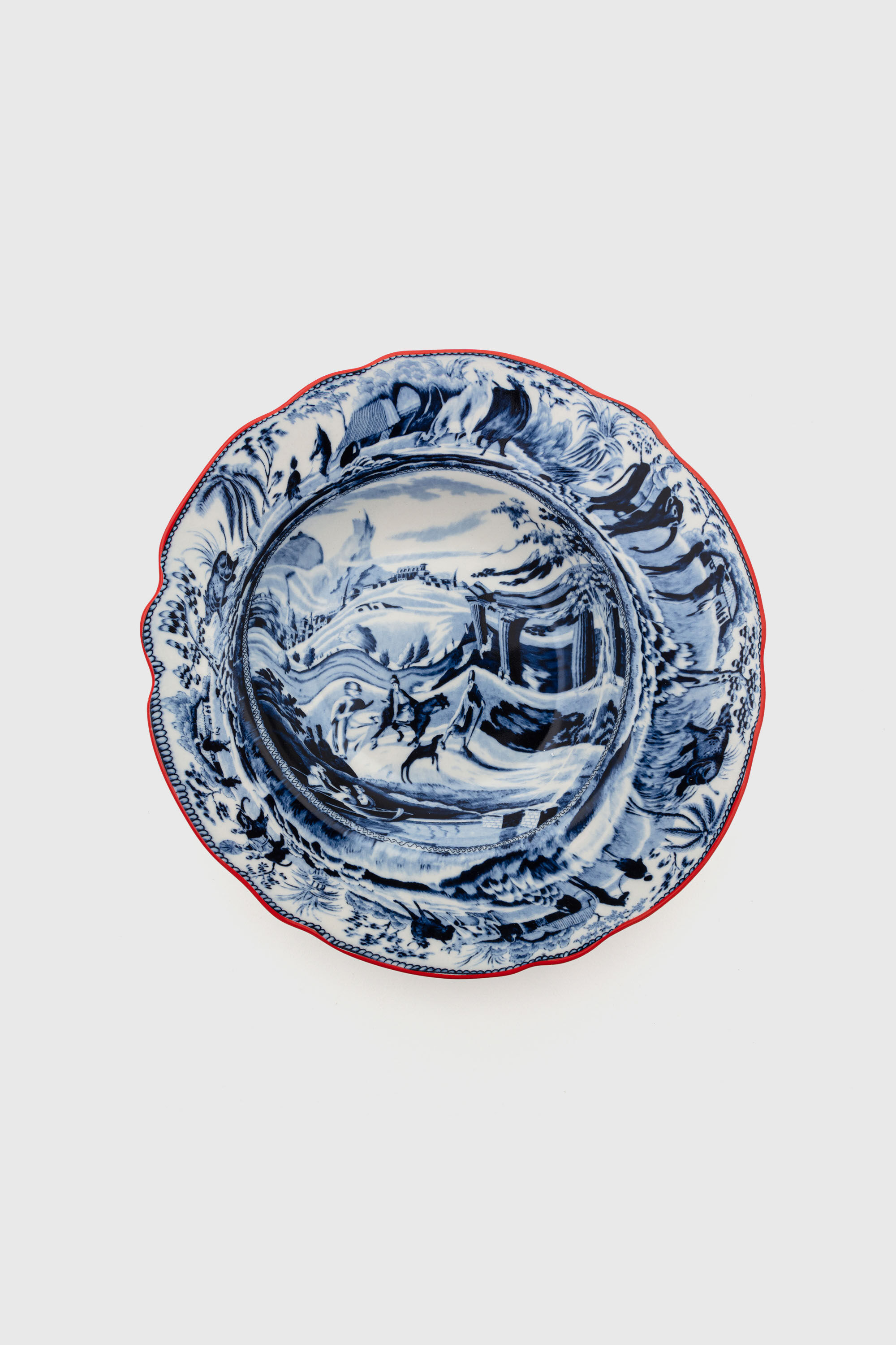 Diesel - 11220 SOUP PLATE IN PORCELAIN "CLASSIC O, Plato hondo de porcelana Unisex in Multicolor - 1