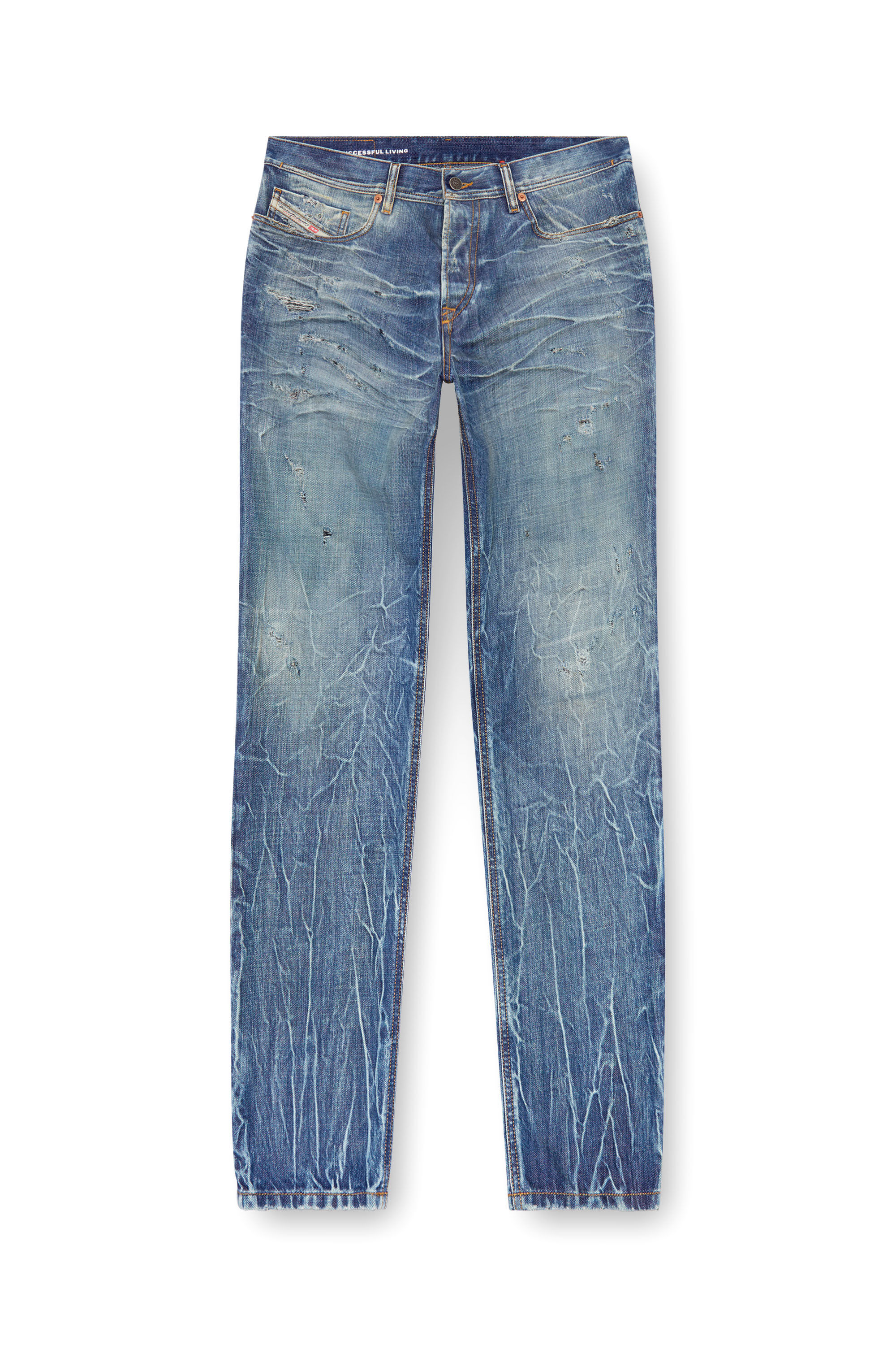 Diesel - Hombre Tapered Jeans 2023 D-Finitive 09K37, Azul medio - Image 2