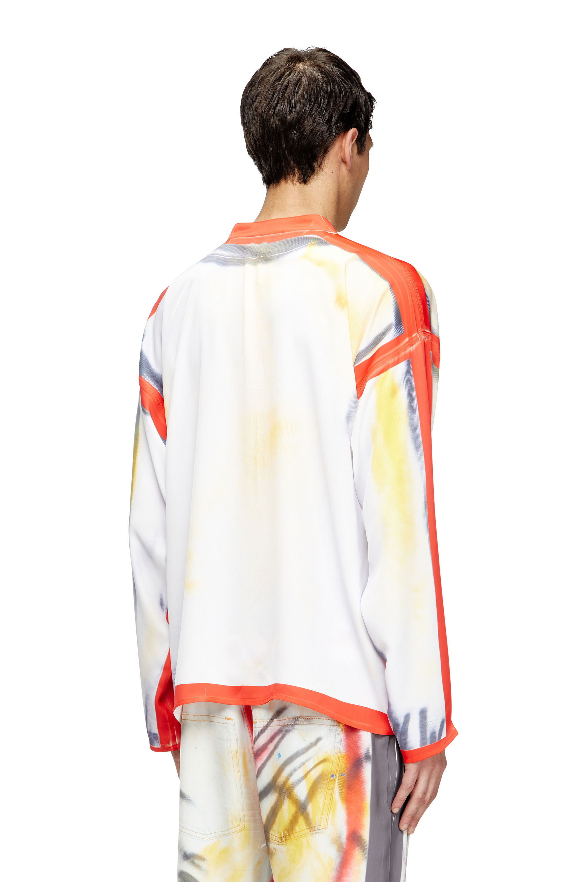 Diesel - T-OLAVI-A-SER-GRAFFITI-USA, Top Henley con estampado graffiti Unisex in Multicolor - 4