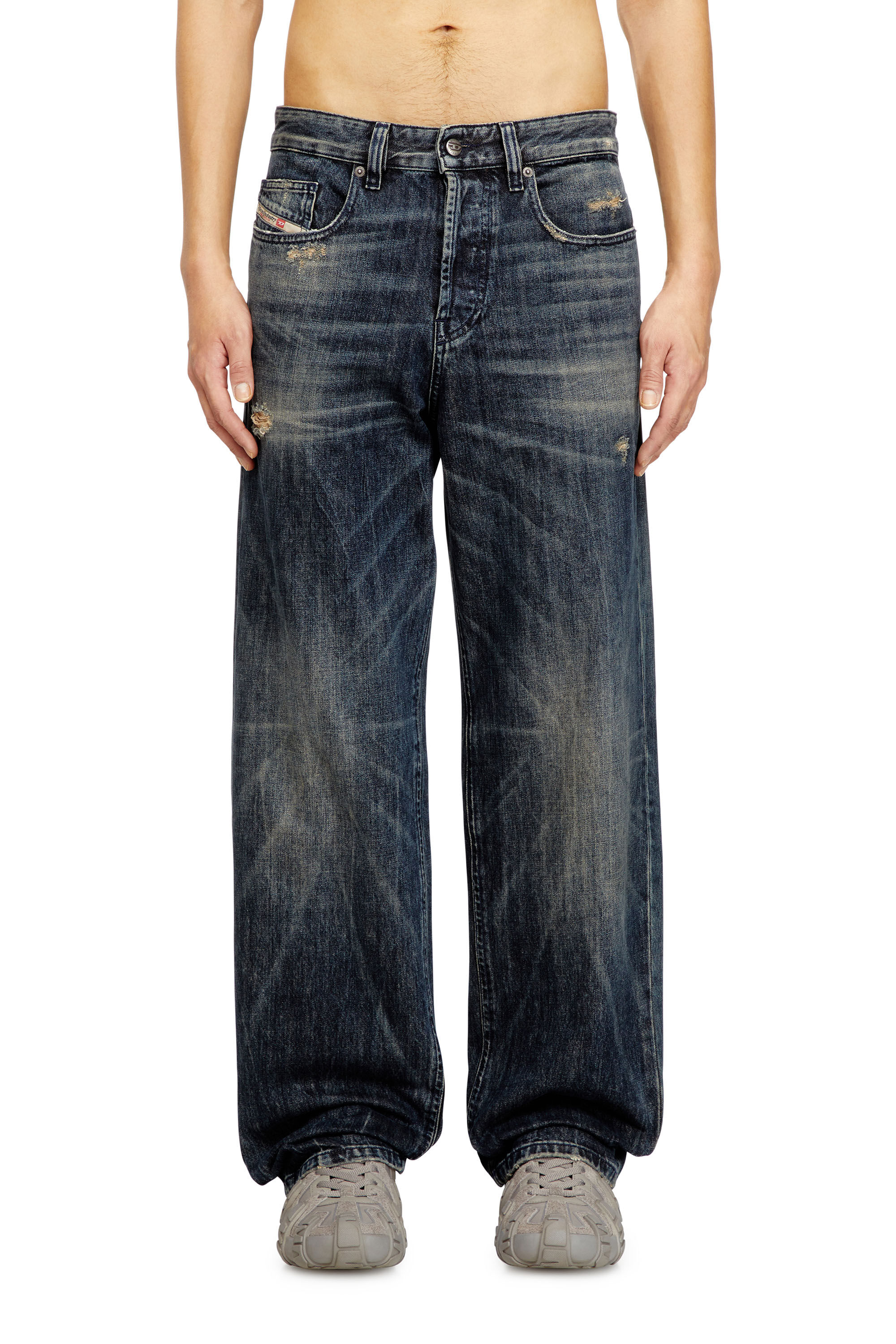 Diesel - Relaxed Jeans 2001 D-Macro 0ADBZ Hombre, Azul Oscuro - 3