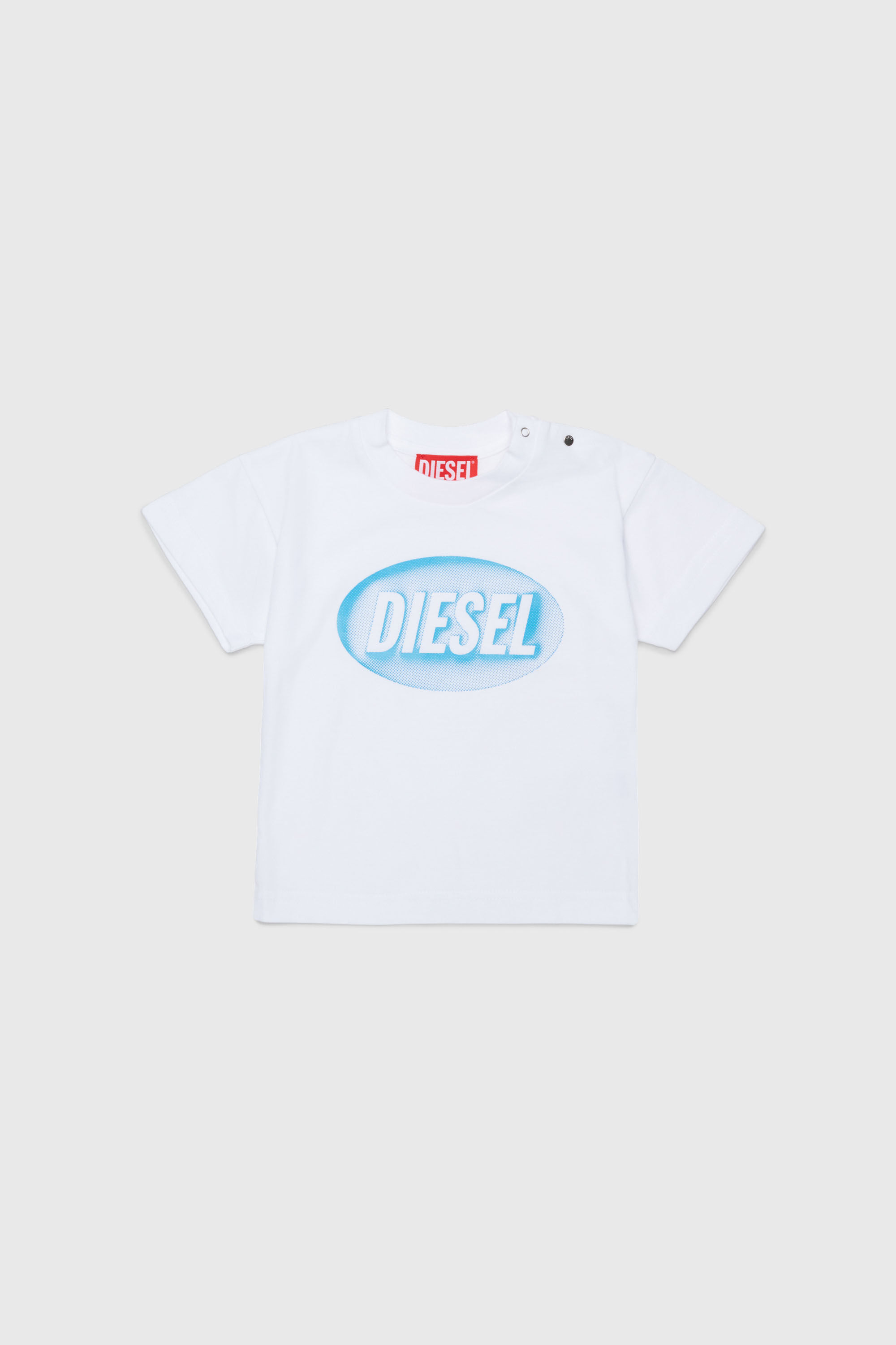 Diesel - TDSELB, Camiseta de algod&oacute;n con estampado de logo Unisex in Blanco - 1