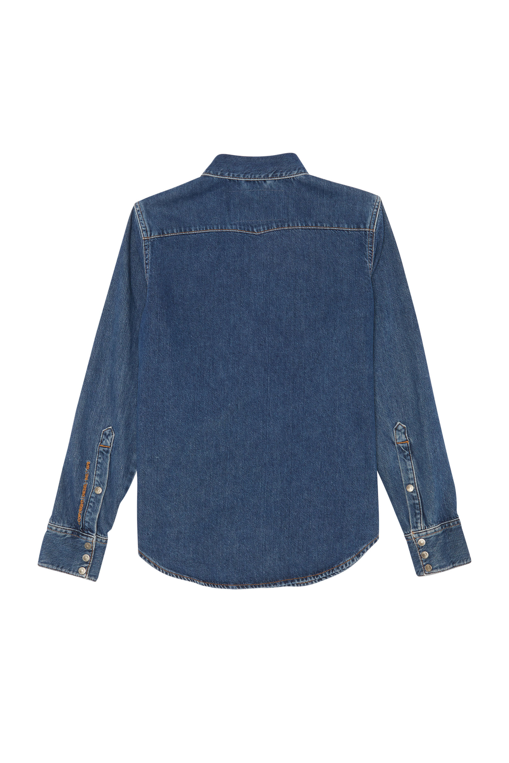 Diesel - DE-RINGY, Diesel Mujer - Camisas de Denim Azul medio Mujer in Azul marino - 2