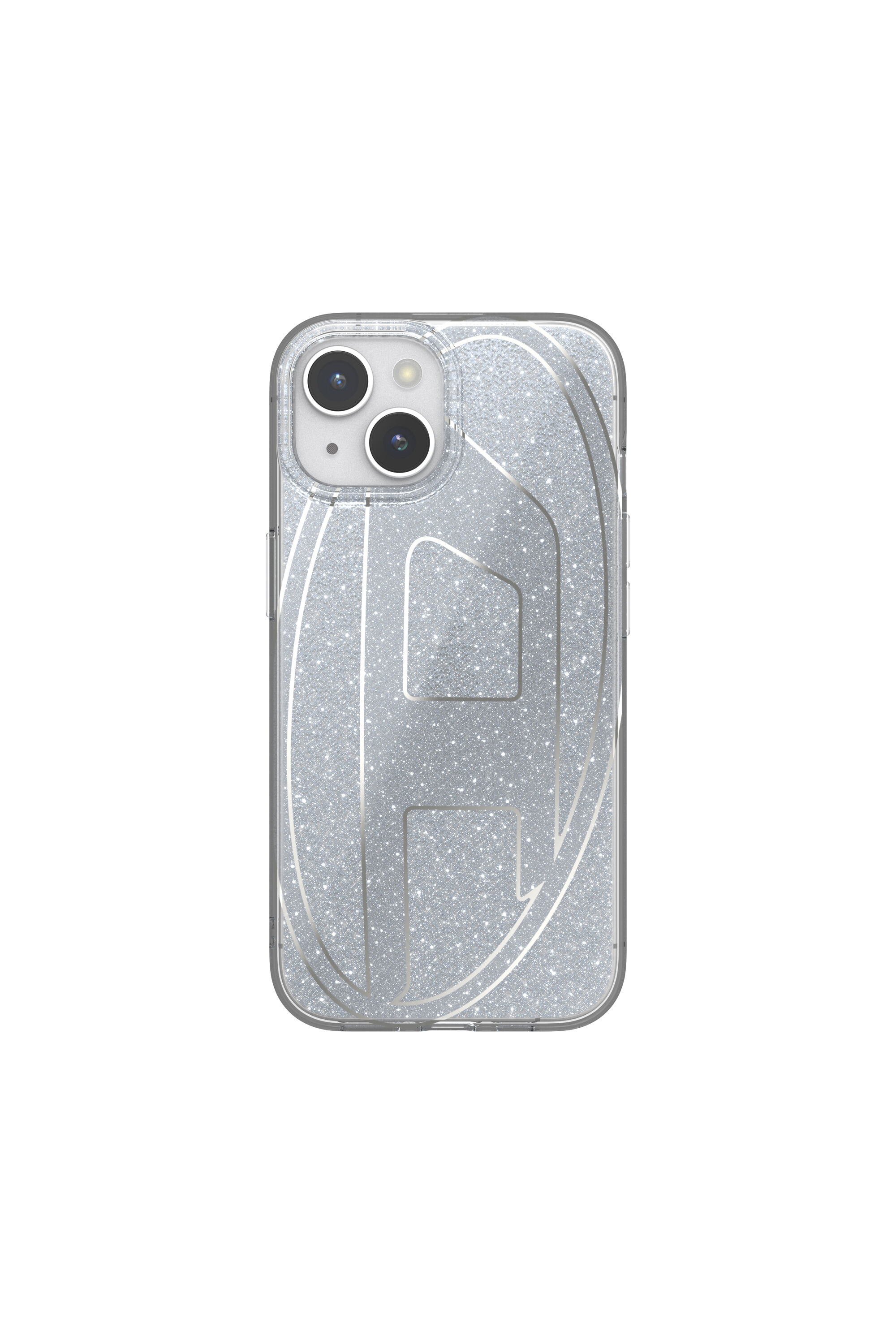 Diesel - 60031 AOP CASE, Funda glitter por iP 15 Unisex in Plateado - 2