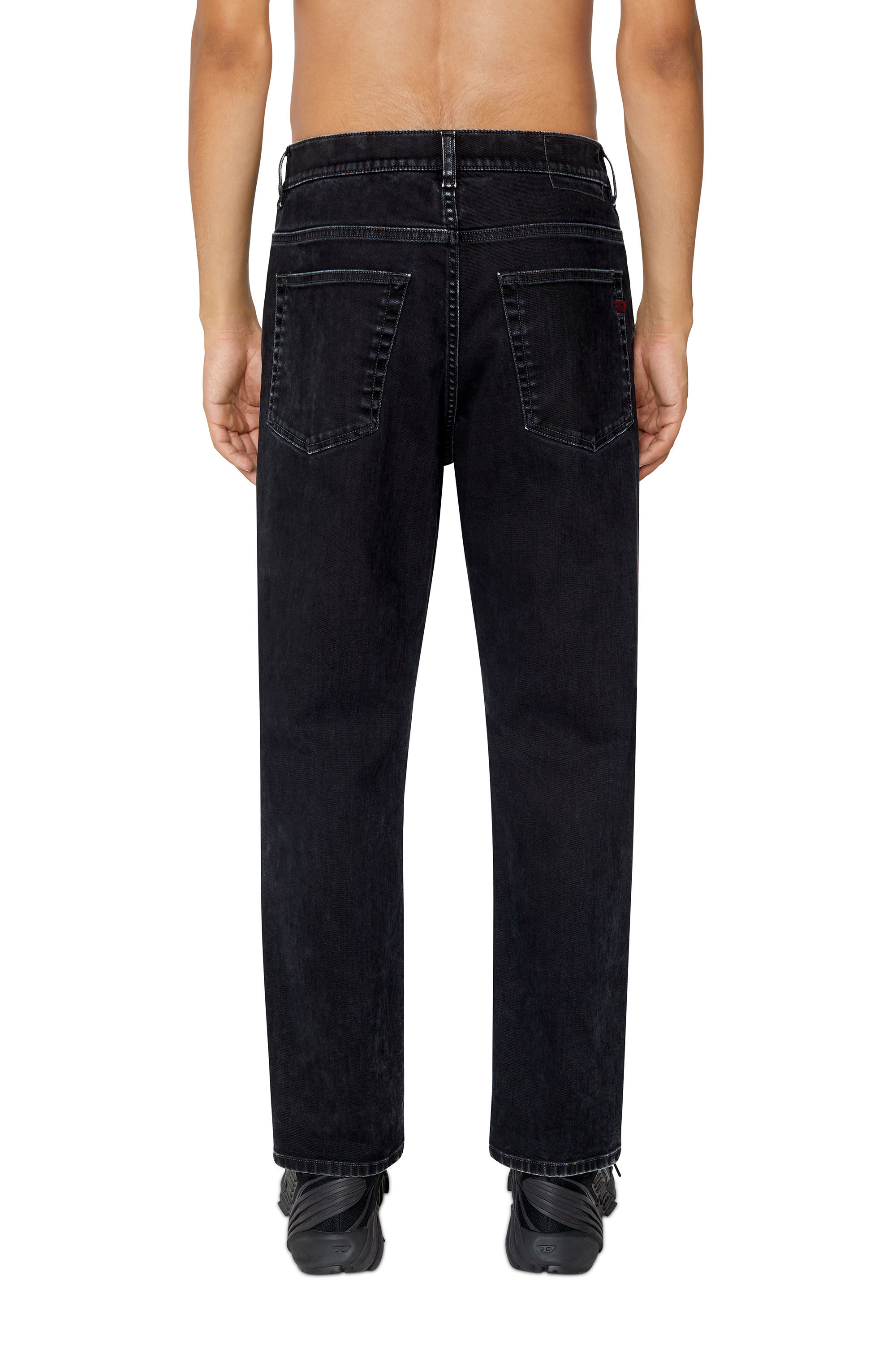 Diesel - 2005 D-FINING 0IHAO Tapered Jeans, Negro/Gris oscuro - Image 4