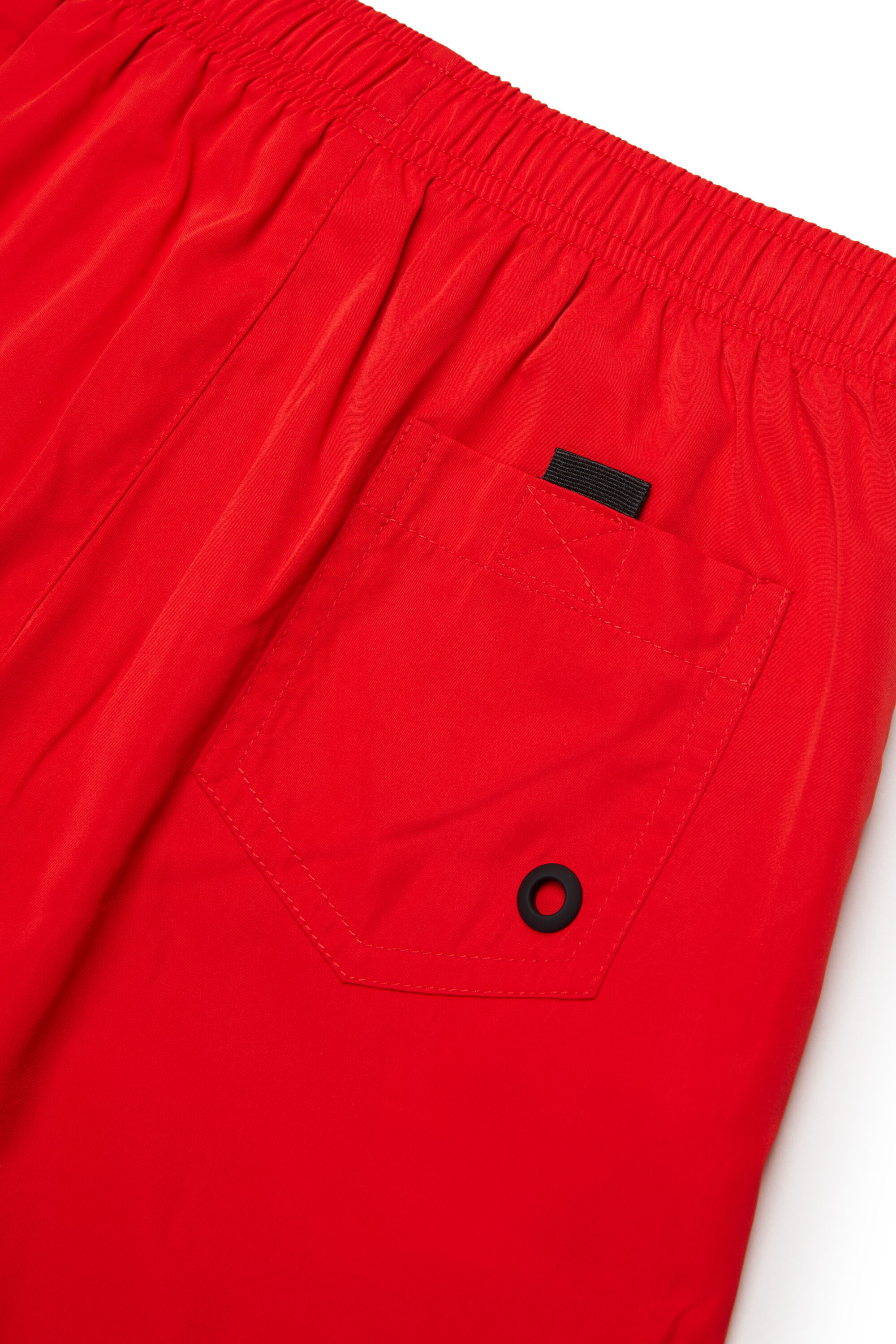Diesel - MIDIT, Man's Swim shorts with maxi logo in Red - 4