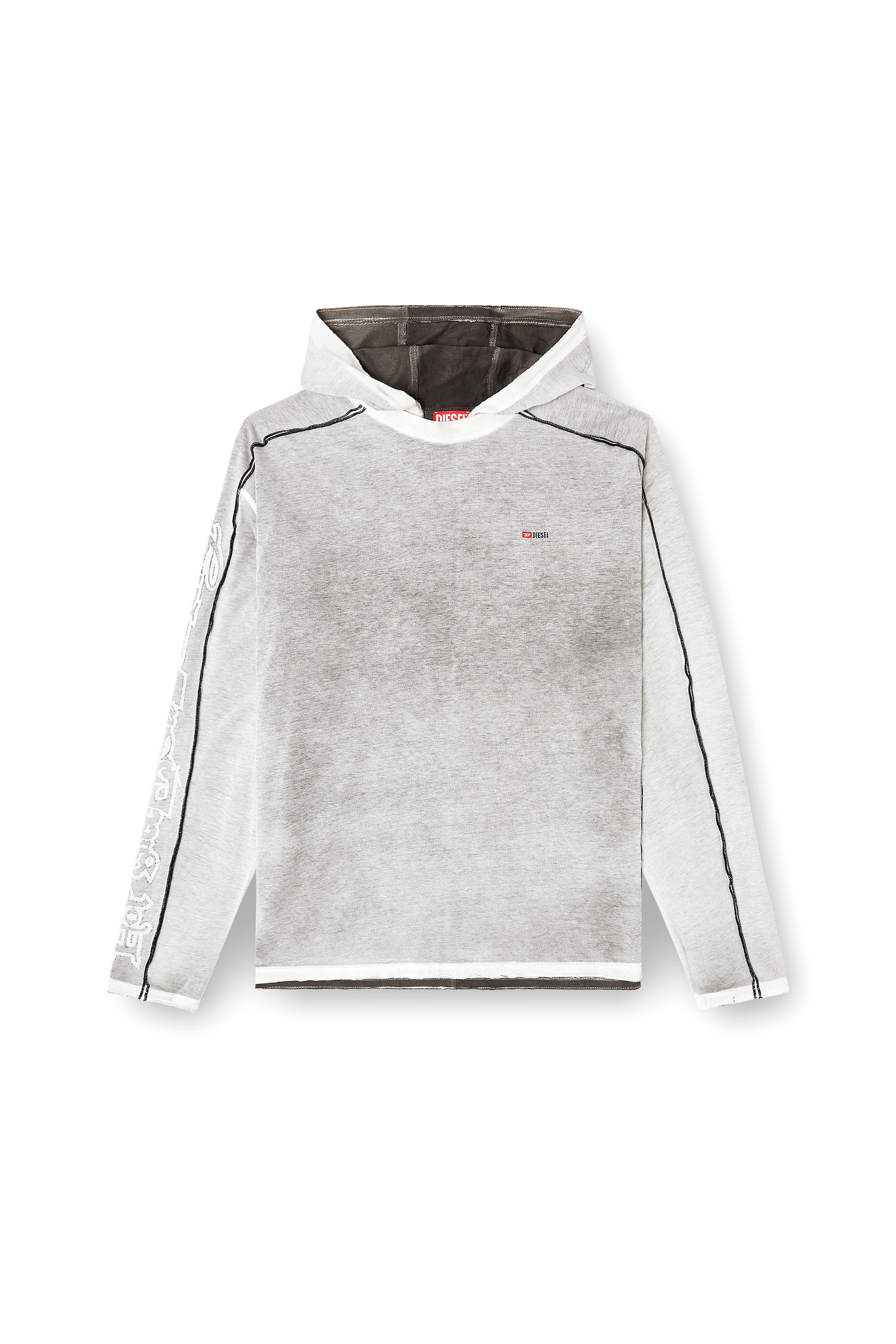 Diesel - T-RIVEN-LS-HOOD, Sudadera de algodón con spray de color Hombre in Multicolor - 2