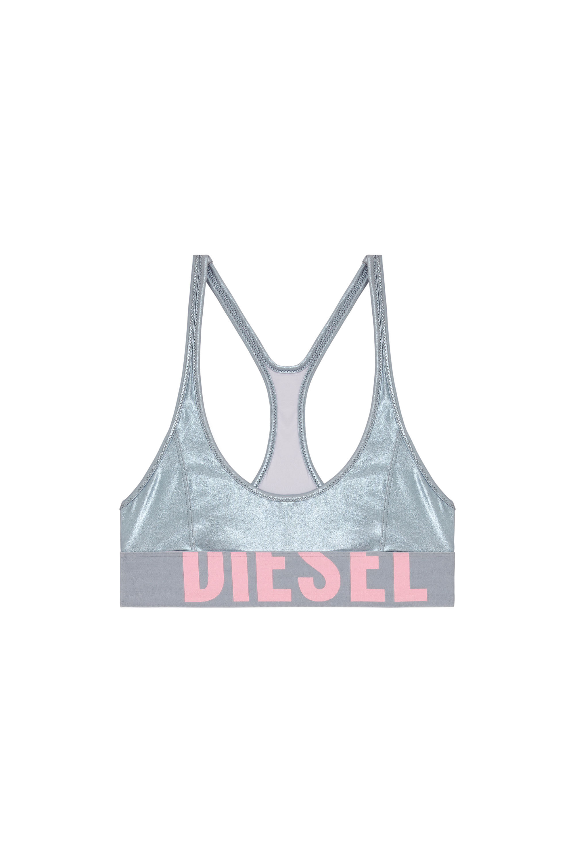Diesel - ZAIRA-D-POP, Sujetador de bikini metálico Mujer in Multicolor - 4