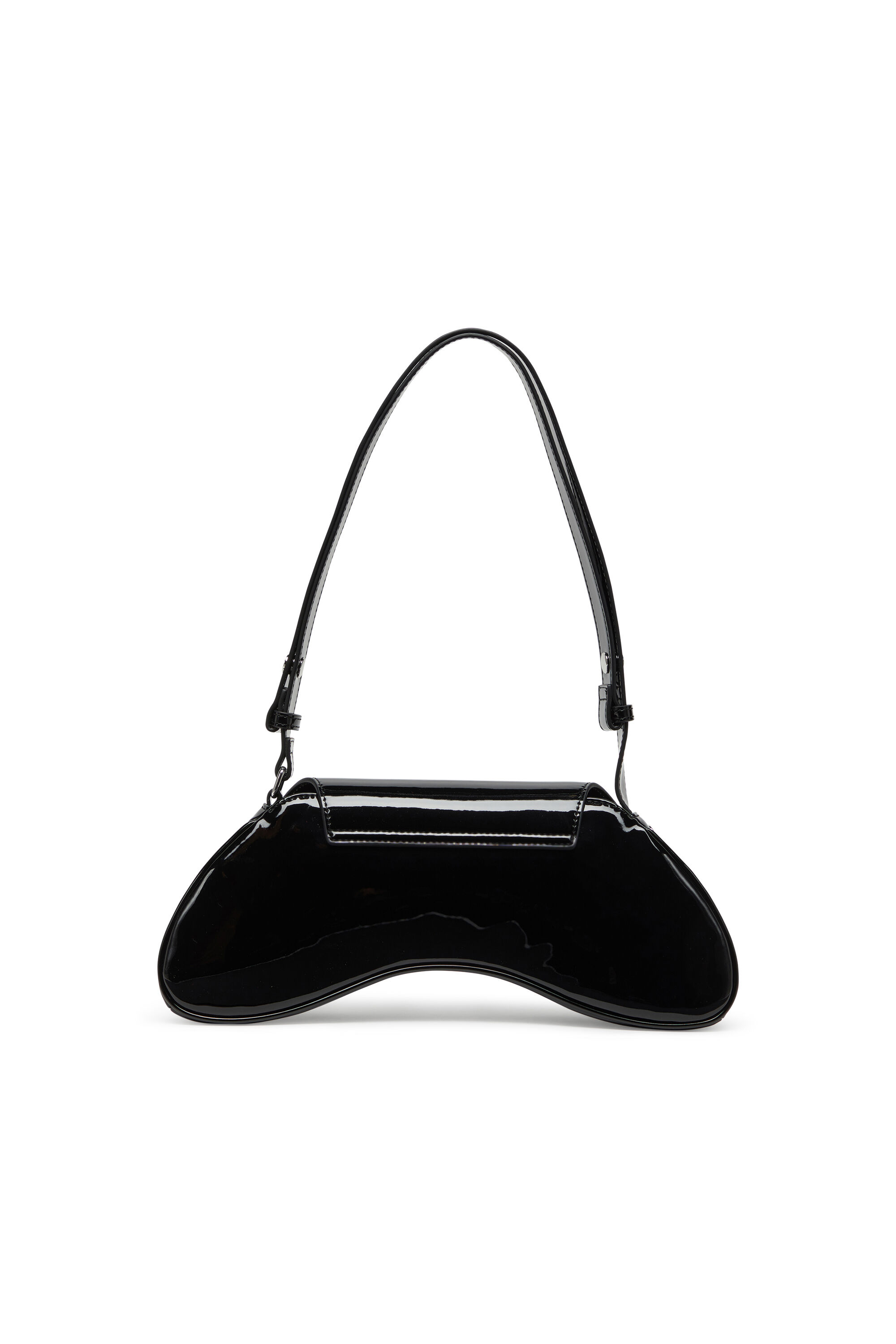 Diesel - PLAY CROSSBODY, Play-Bandolera de poliuretano brillante Mujer in Negro - 3