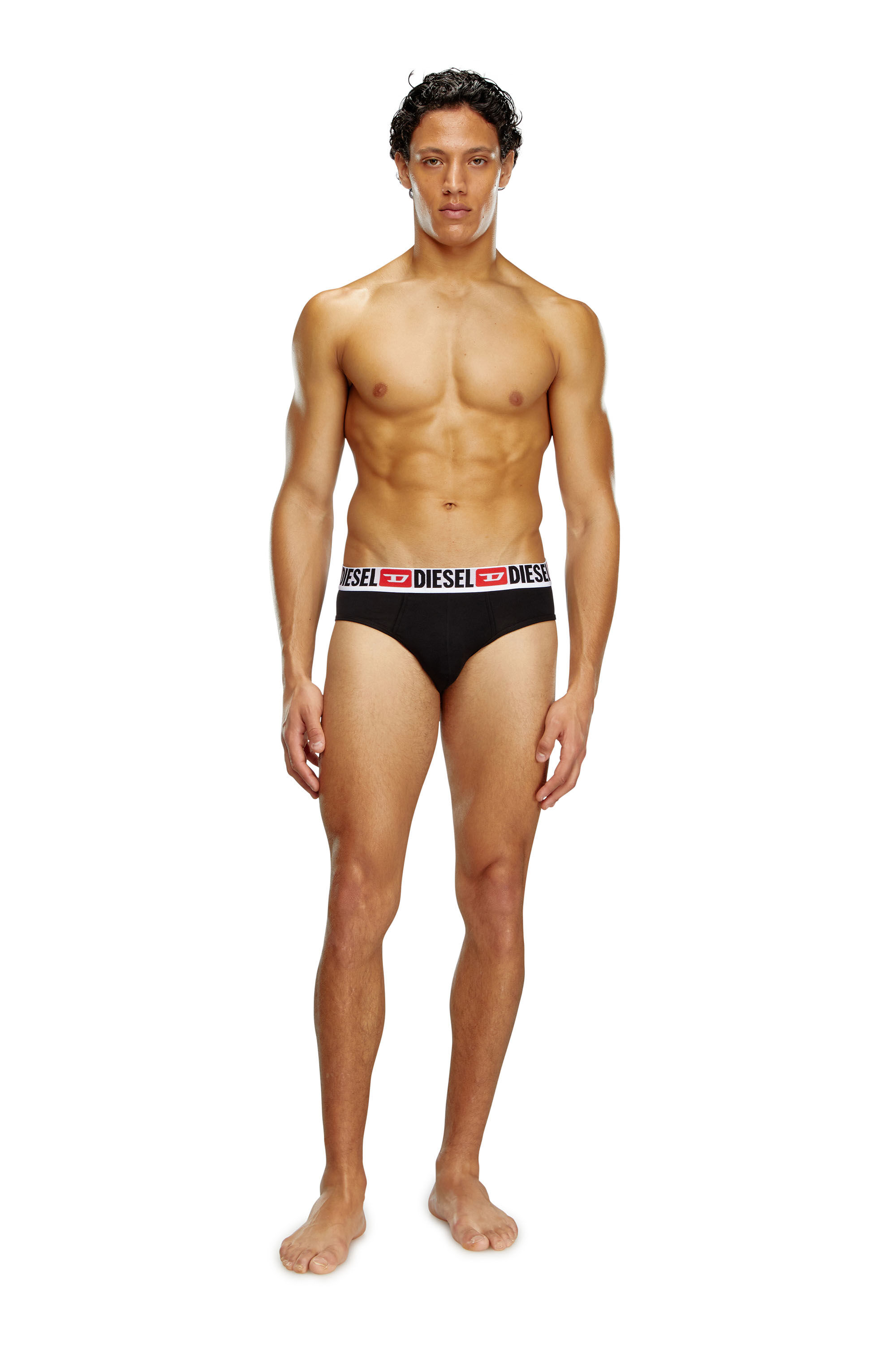 Hombre Pack de tres calzoncillos de color liso Diesel