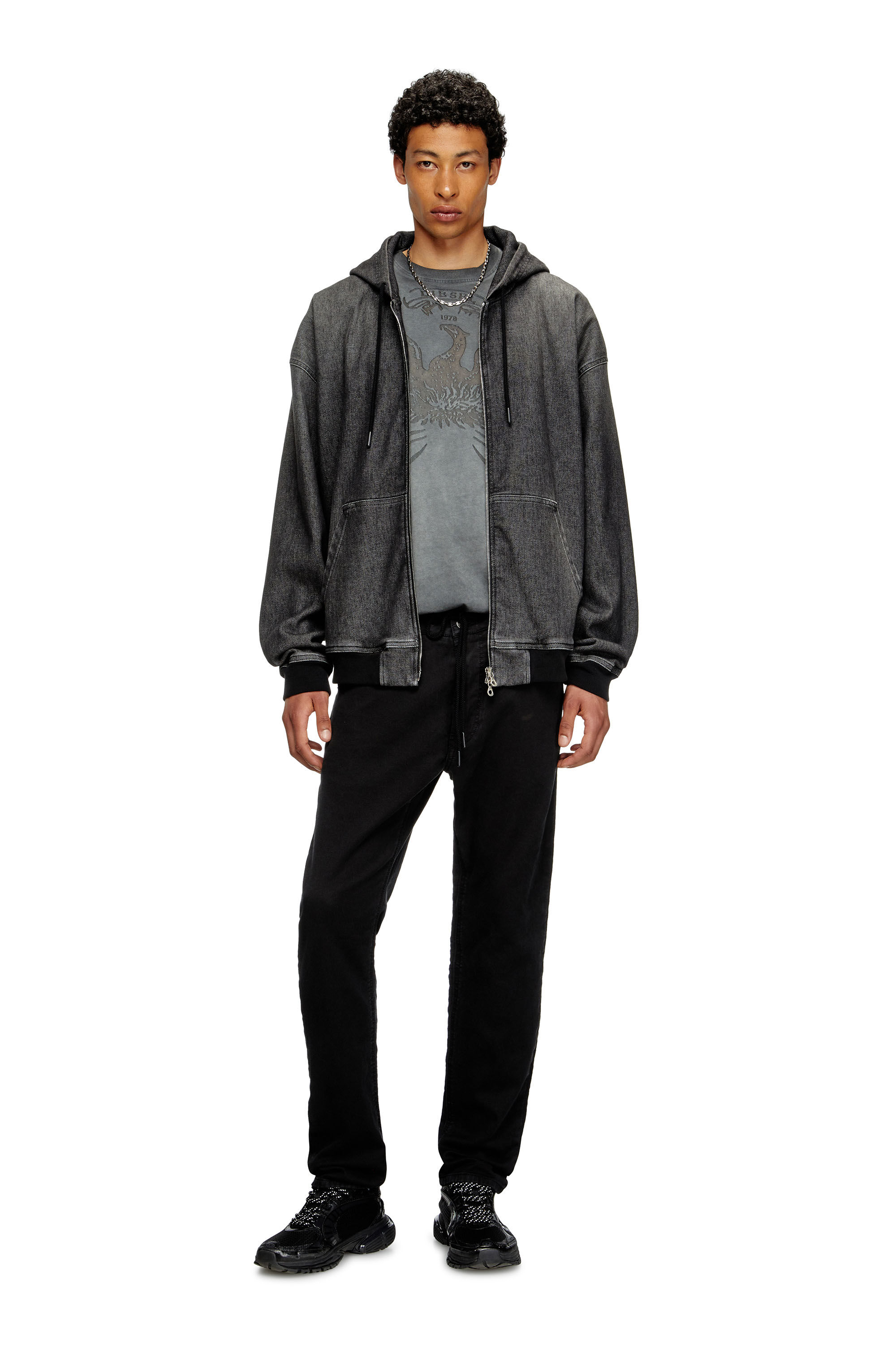 Diesel - Regular 2030 D-Krooley Joggjeans® 068NH Hombre, Negro/Gris oscuro - 1