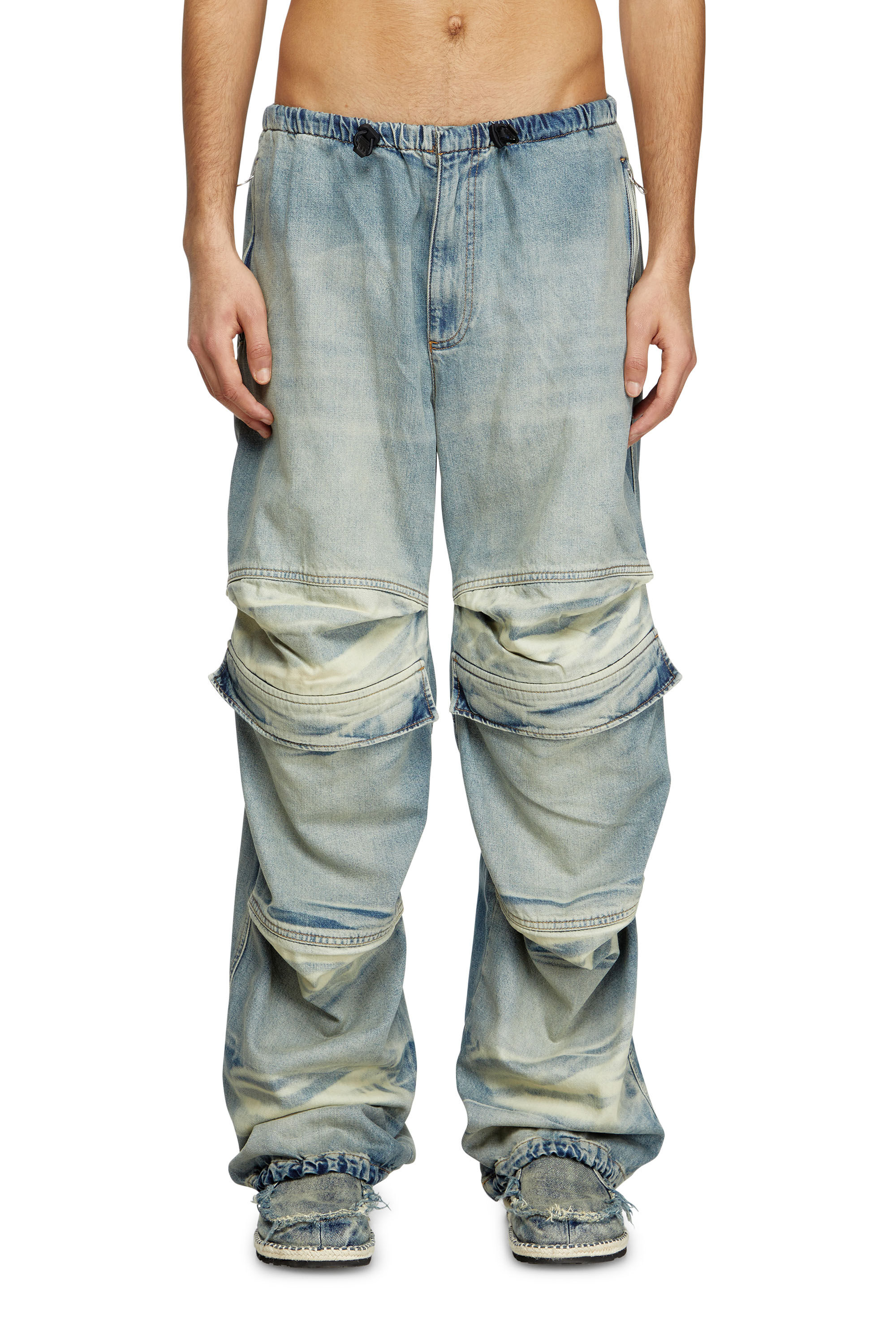 Diesel - Relaxed Jeans D-Dayetz 0ABDF Unisex, Azul Claro - 3