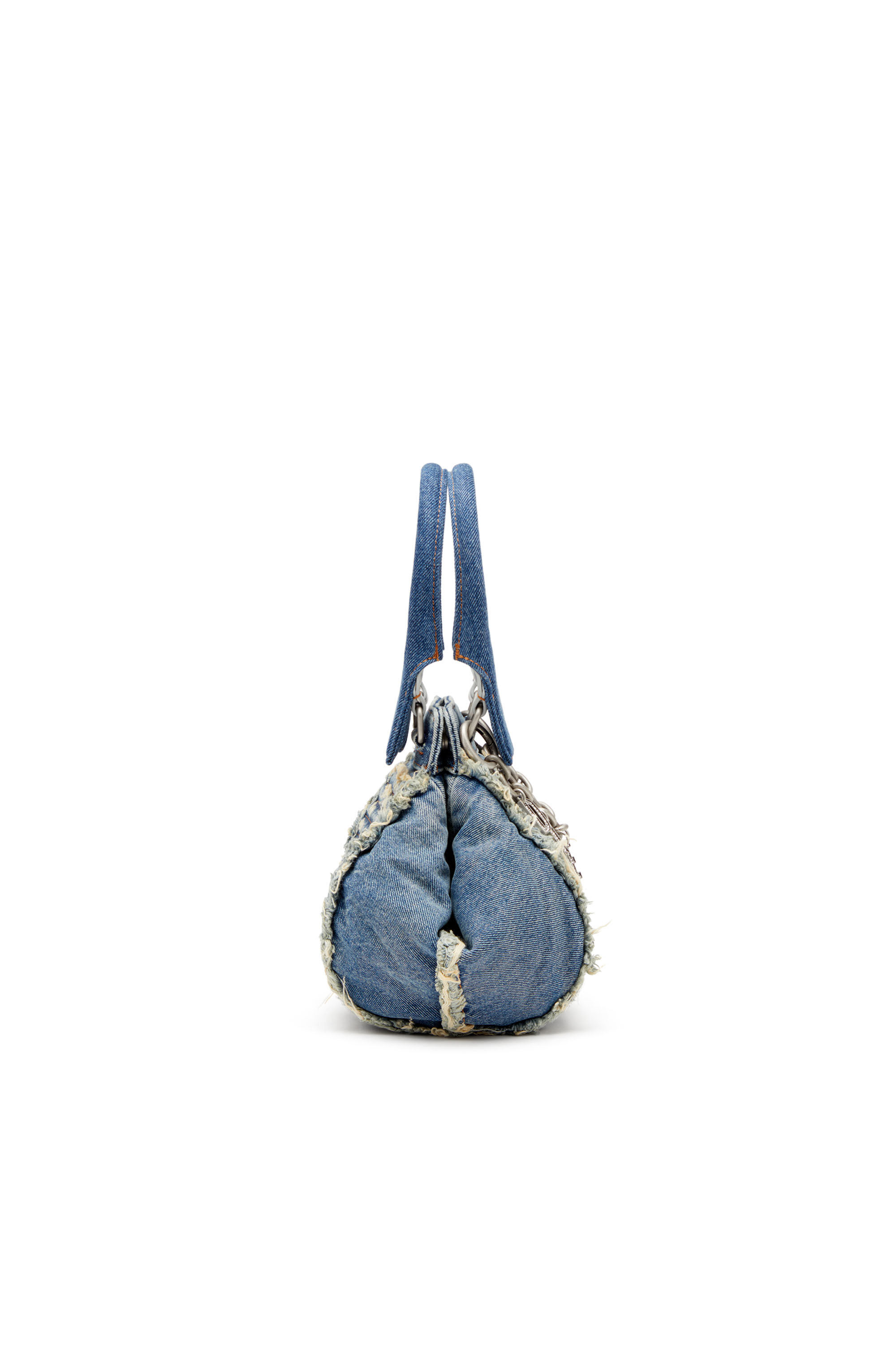 Diesel - D-VINA-XS, D-Vina-Xs-Bolso de mano de denim acolchado y desgastado Mujer in Azul marino - 5