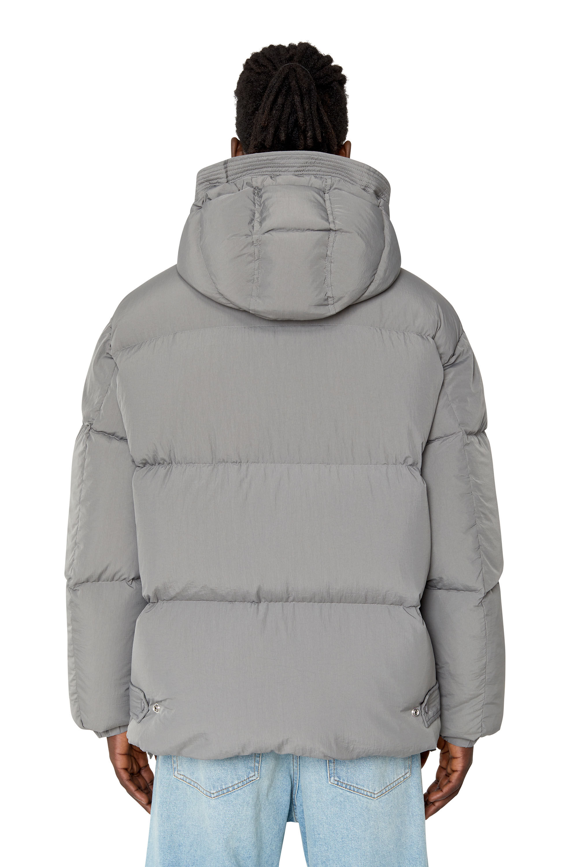 Diesel - W-ROLF-NW, Chaqueta de plumas real down de Polygiene ViralOff® Hombre in Gris - 4
