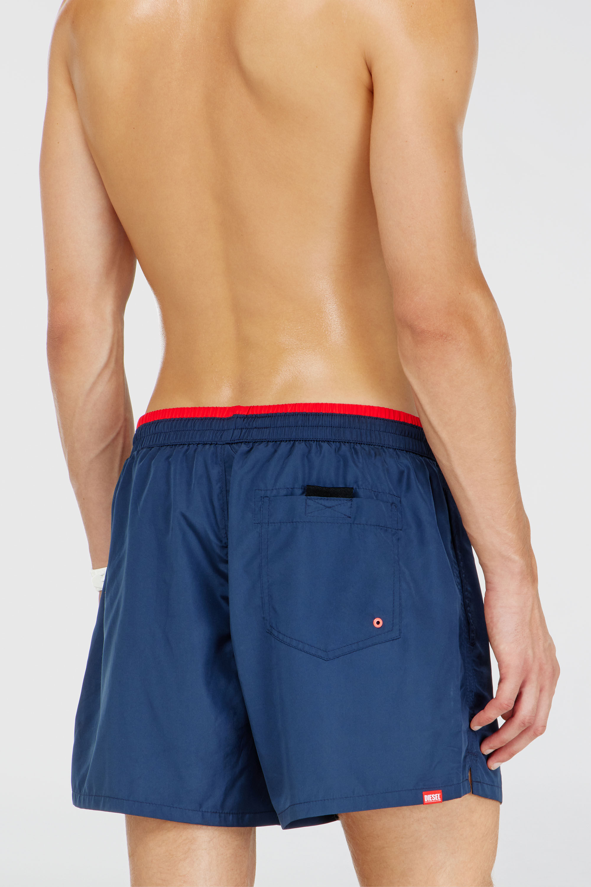 Diesel - JOEL-37-D-CORE, Ba&ntilde;ador con cintura de color contrastante Hombre in Azul marino - 3