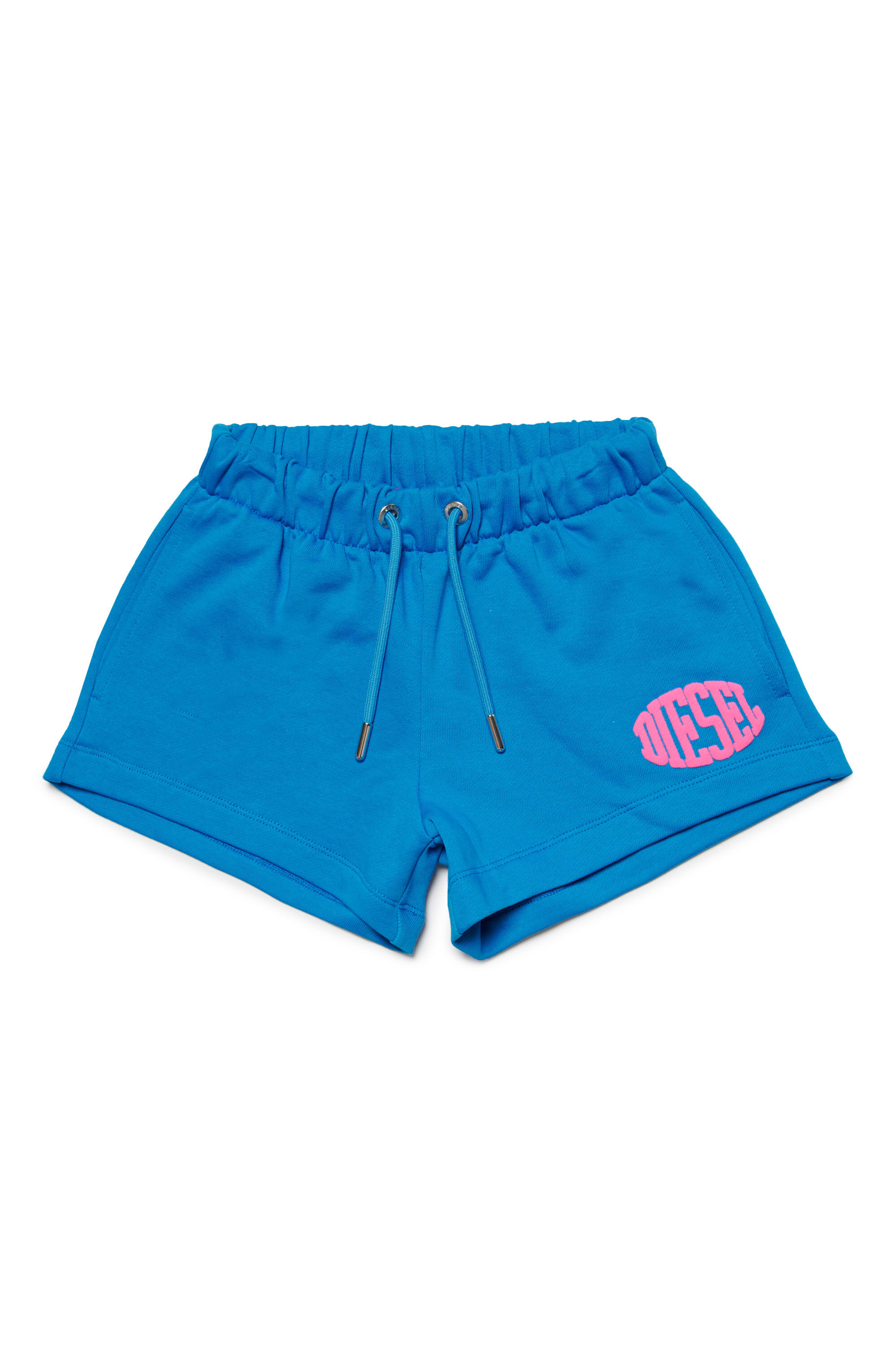 Diesel - PAGLIFE, Mujer Pantalones cortos deportivos con logotipo Oval D acolchado in Azul marino - Image 1
