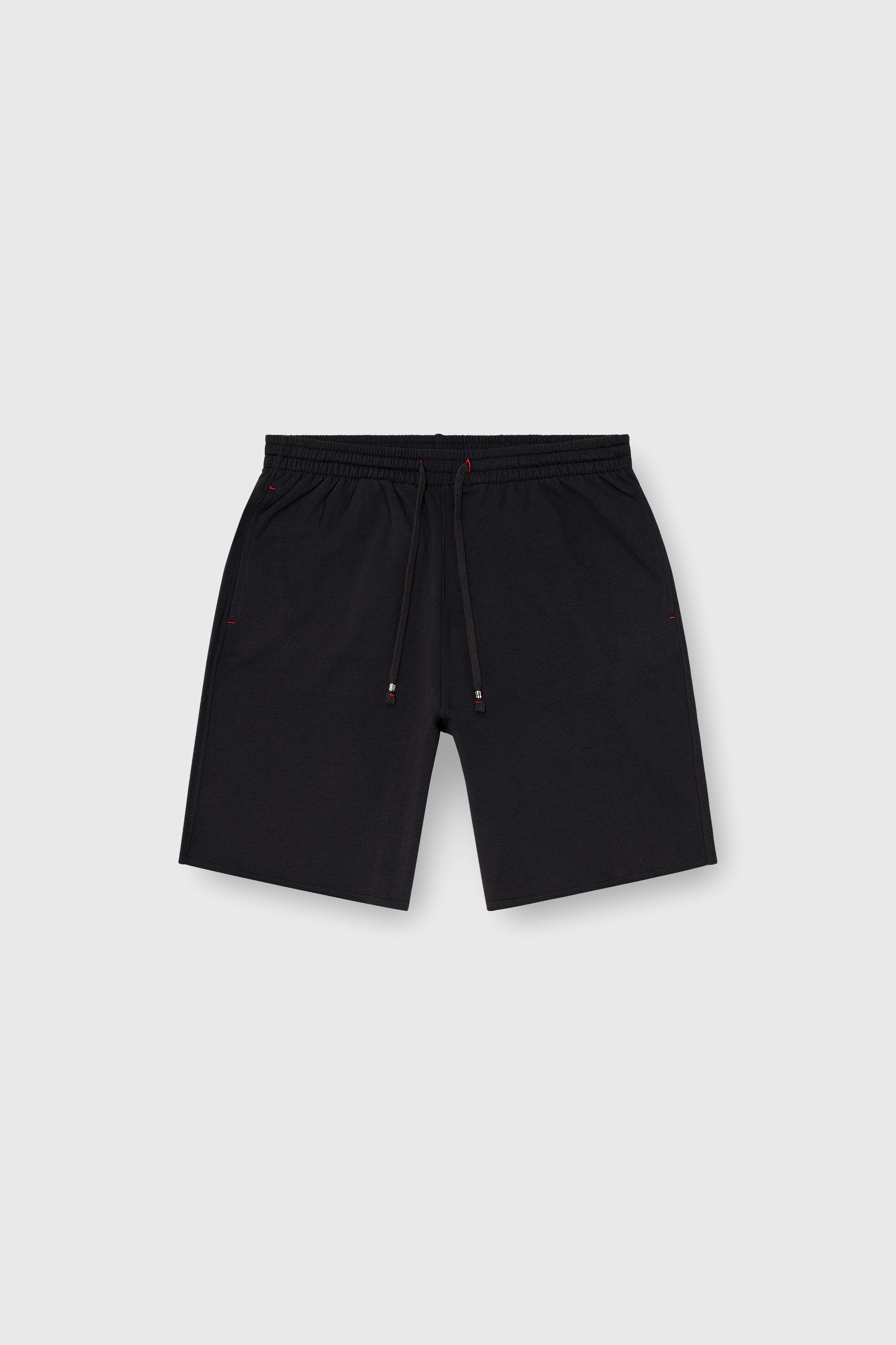 Diesel - CLARA-D-CORE, Pantalones cortos afelpado con bajos al corte Mujer in Negro - 2
