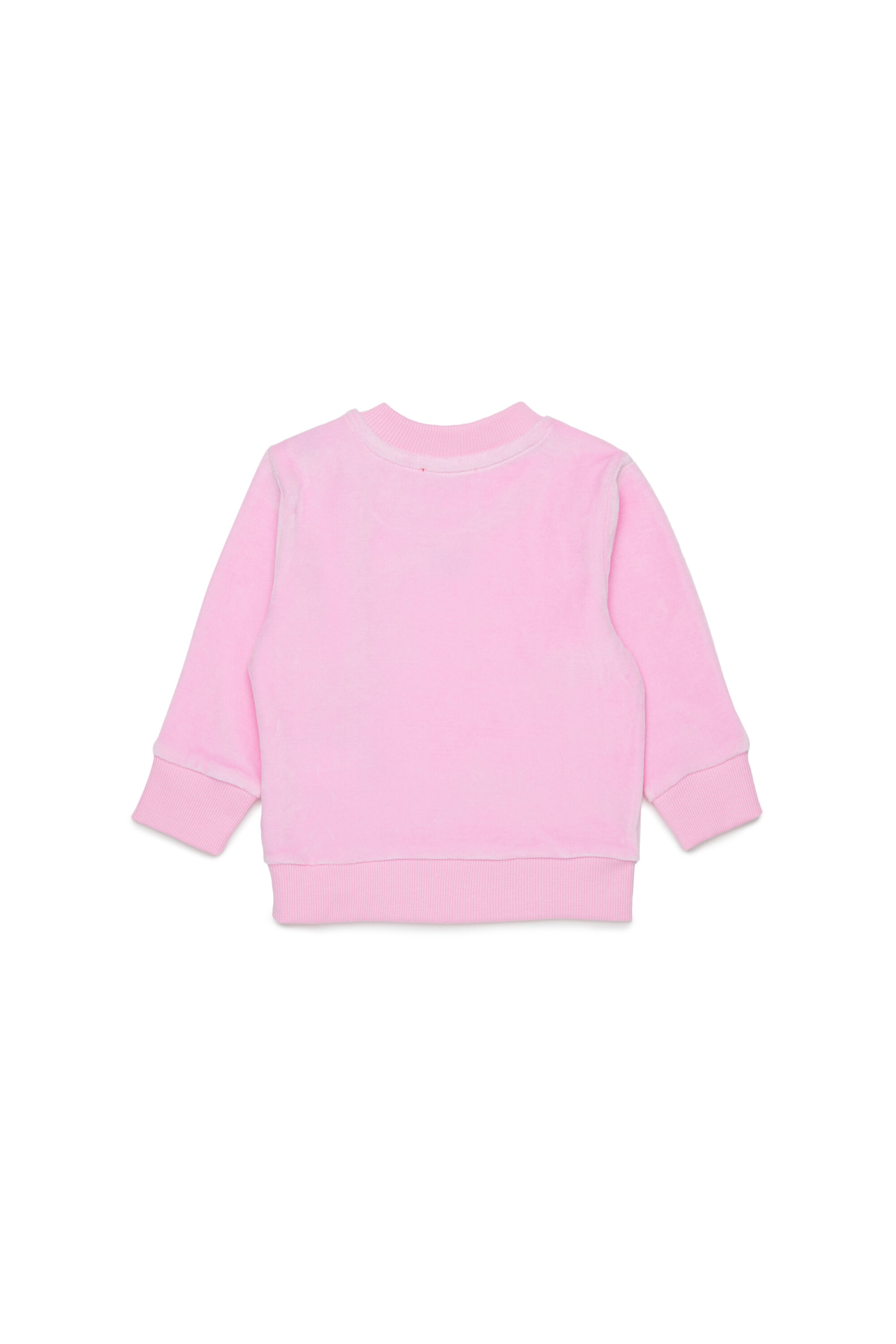 Diesel - SHENIB, Sudadera de terciopelo con bordado Oval D Hombre in Rosa - 2