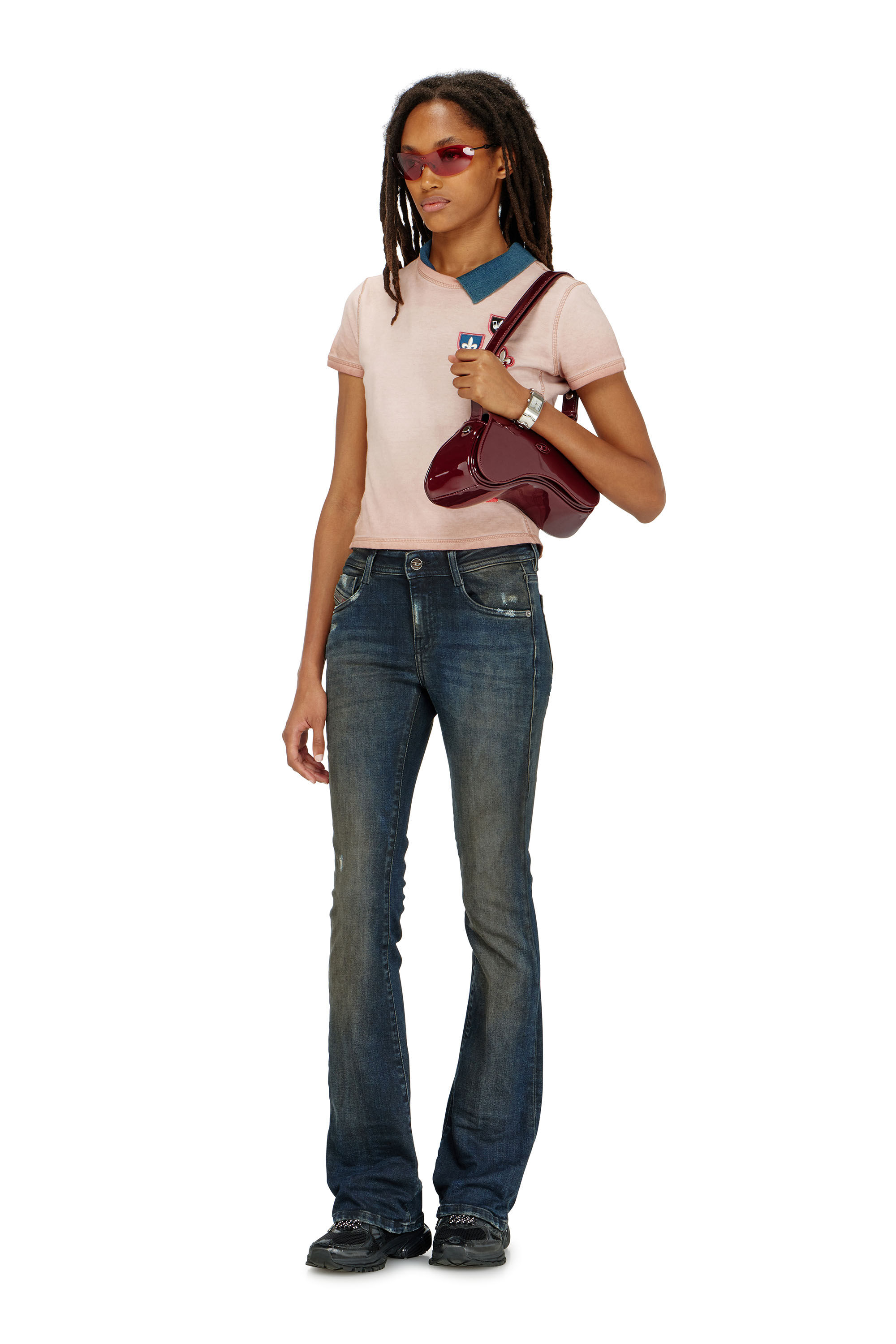 Diesel - Bootcut Jeans 1969 D-Ebbey 09P69 Mujer, Azul Oscuro - 1