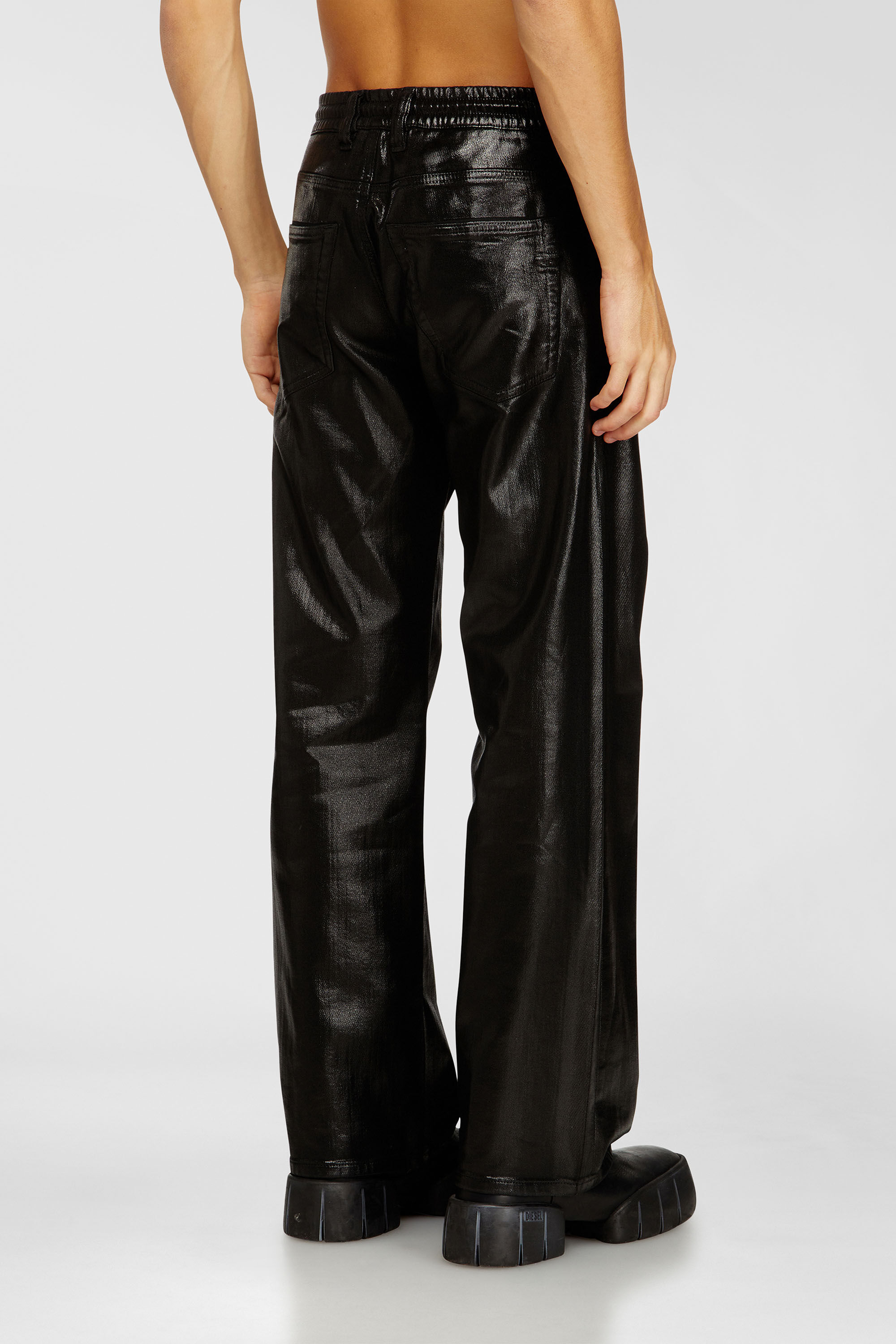 Diesel - Relaxed 2080 D-Reel Joggjeans&reg; 068VD Hombre, Negro/Gris oscuro - 3