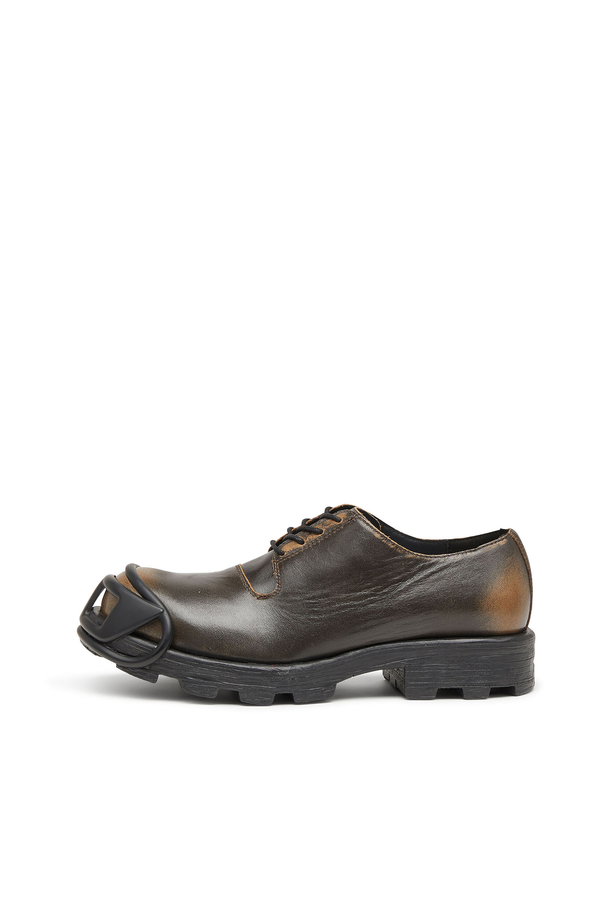 Diesel - D-HAMMER SO D, D-Hammer-Zapatos derby en cuero cepillado Hombre in Marr&oacute;n - 7
