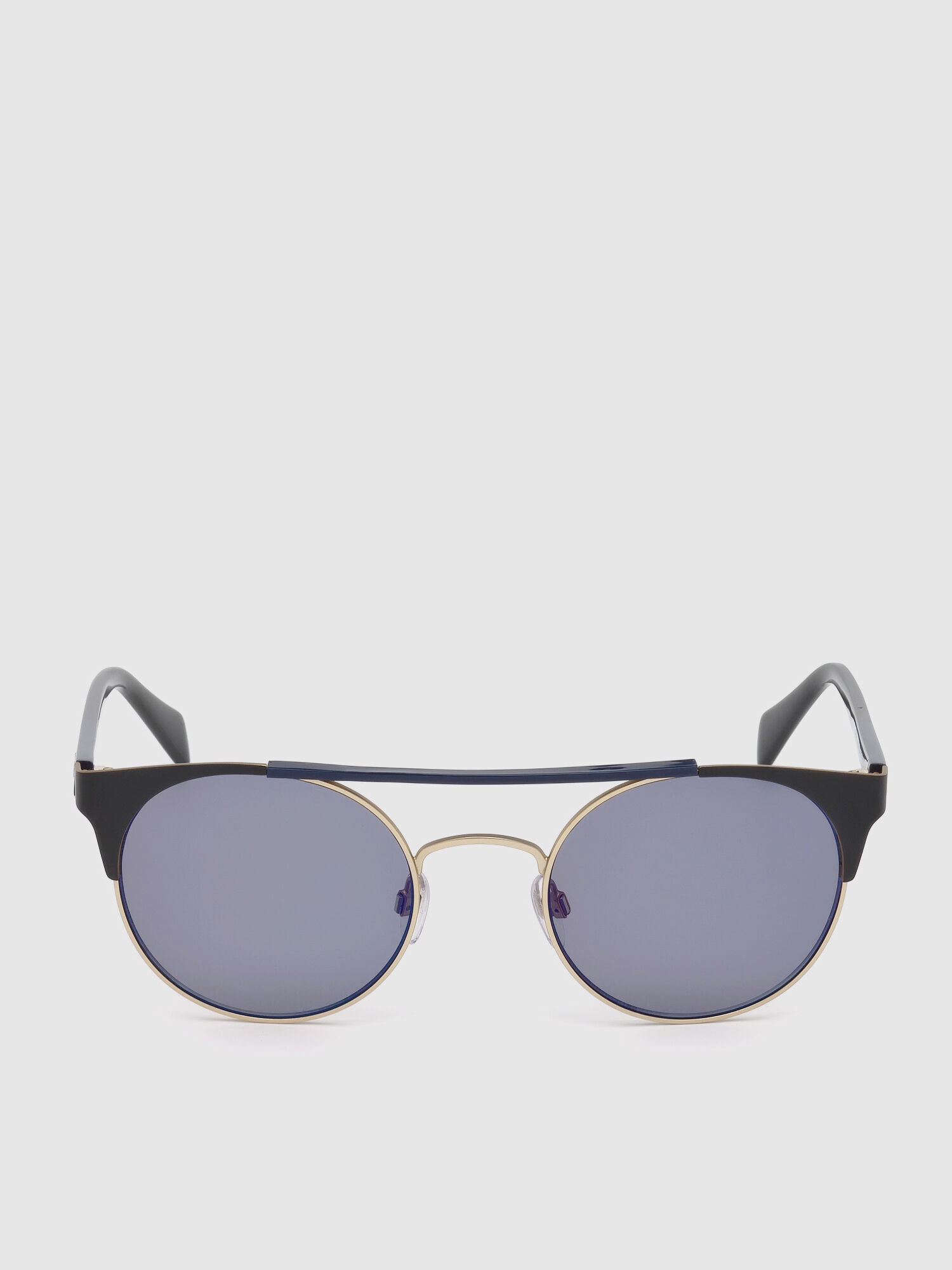 Diesel - DL0218, Gafas con montura pantos en metal Unisex in Negro - 1