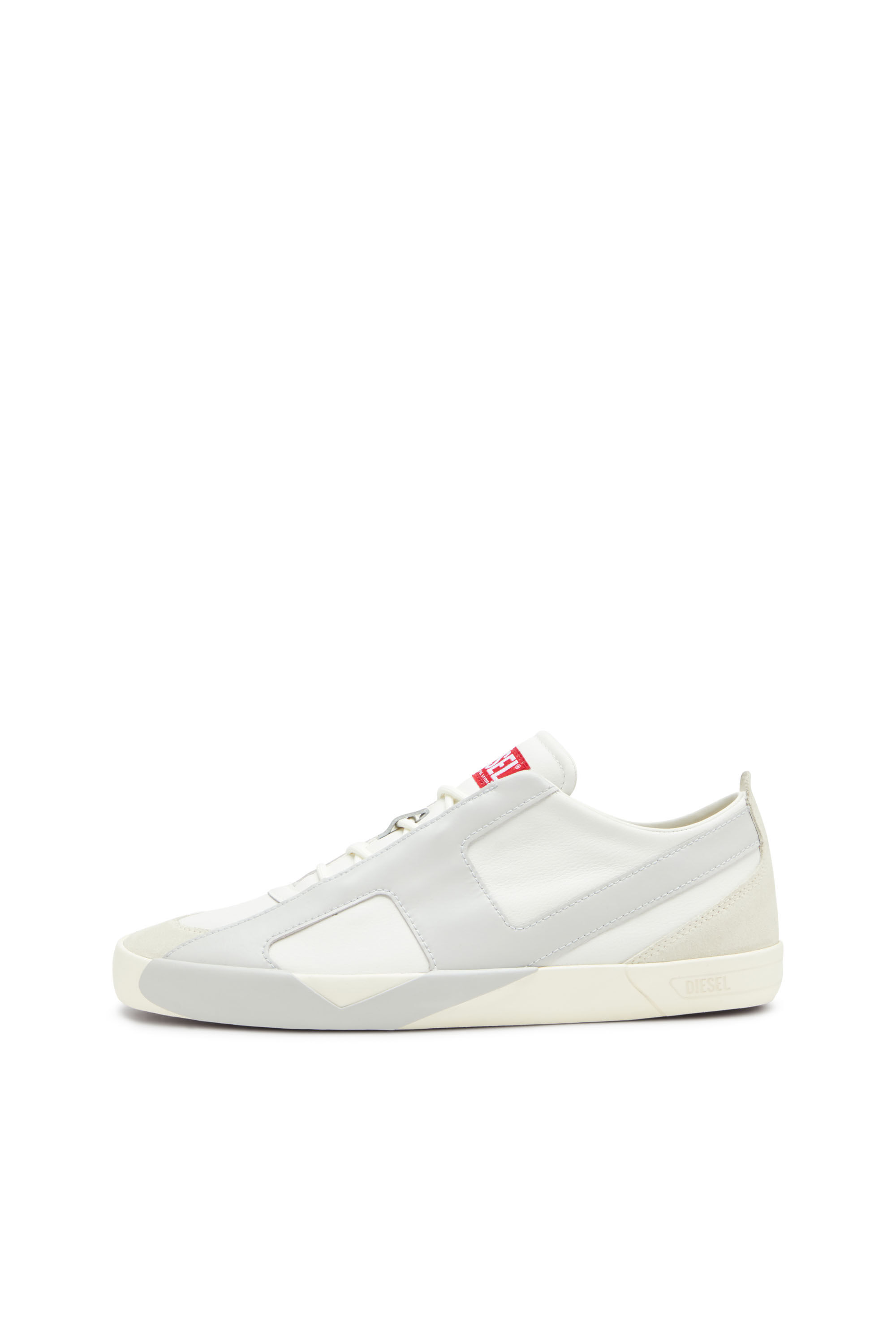 Diesel - S-SLANTE-D LOW, Deportivas de ante y cuero con logotipo D Hombre in ToBeDefined - 8