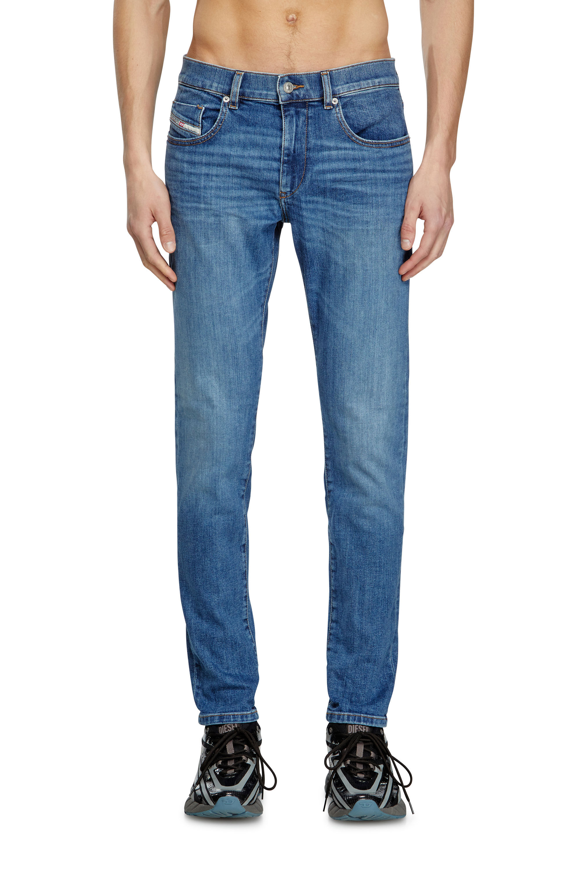 Diesel - Slim Jeans 2019 D-Strukt 0KIAL Hombre, Azul Claro - 3