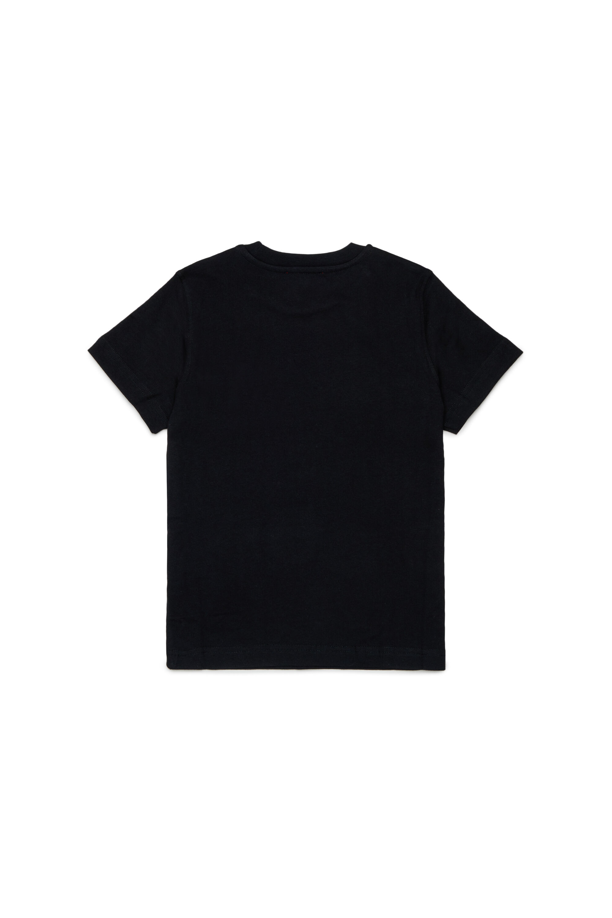 Diesel - TJUSTR7, Camiseta de algod&oacute;n con peque&ntilde;o logo Biscotto Hombre in Negro - 2