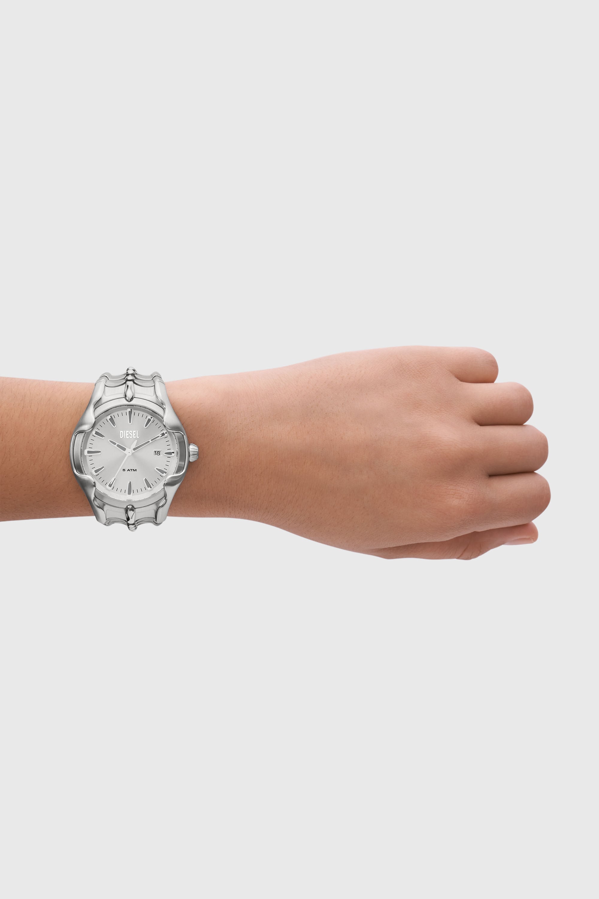 Diesel - DZ2185, Reloj Vert de acero inoxidable Hombre in Plateado - 4