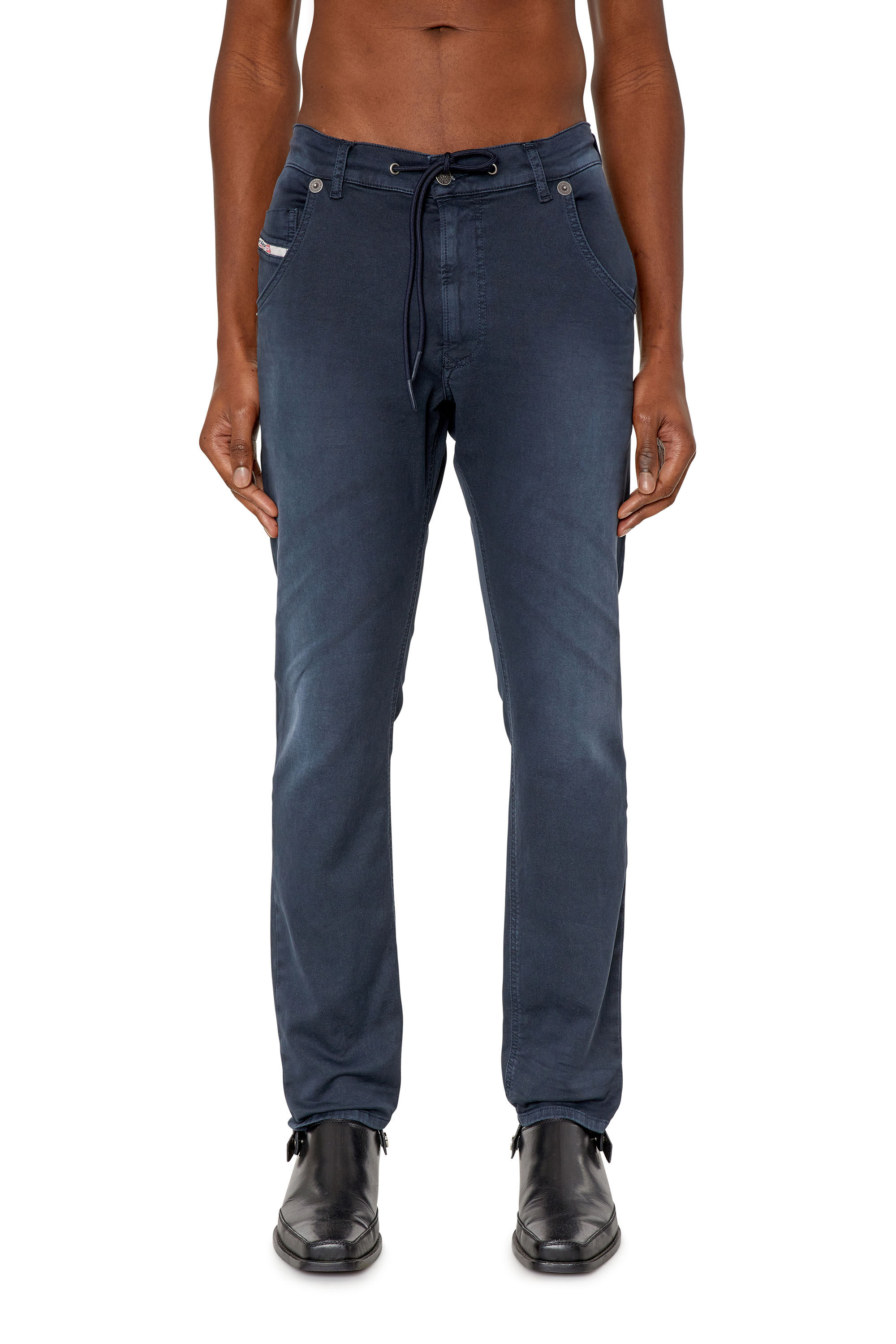 Diesel - Krooley JoggJeans® 0670M Tapered, Azul Oscuro - Image 3