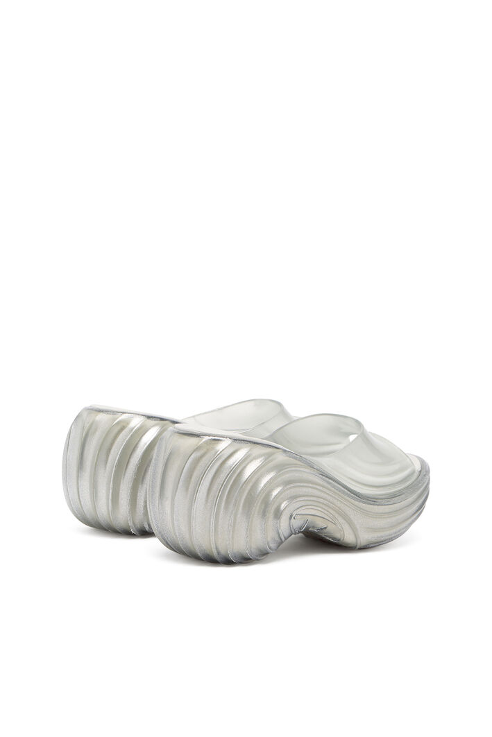 Diesel - MELISSA QUANTUM PLATFORM, Zueco de plataforma en Melflex® Mujer in Plateado - 5