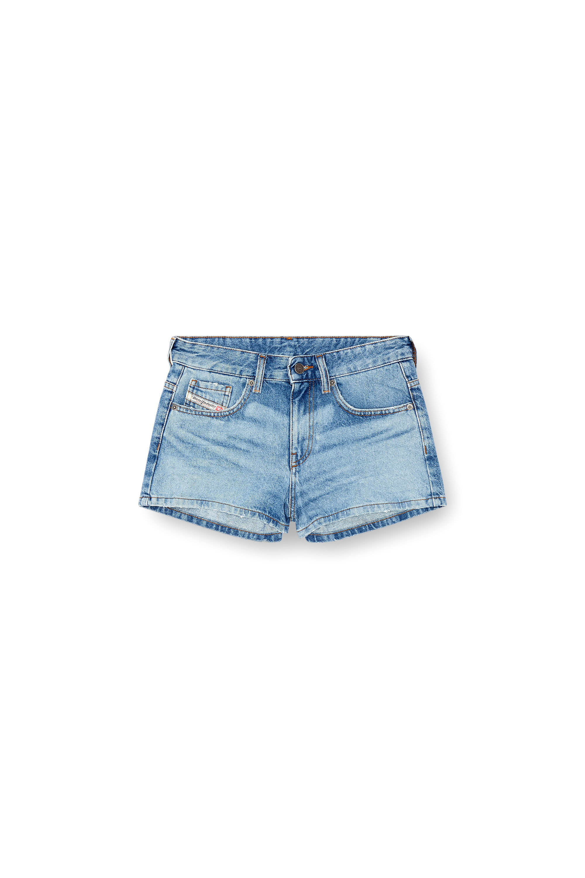 Diesel - DE-YUBA, Pantalones cortos en denim Mujer in Azul marino - 2