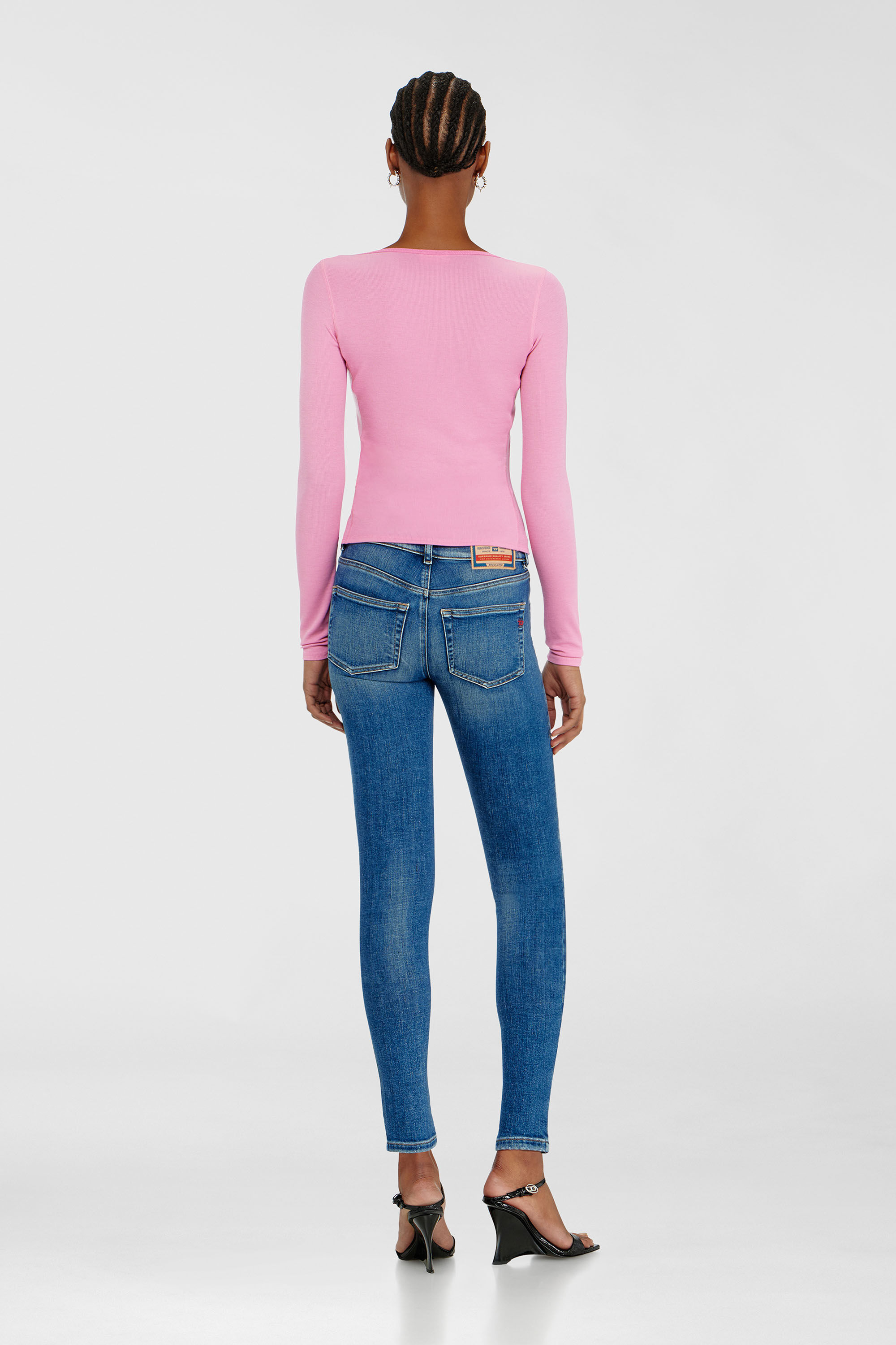 Diesel - Skinny Jeans 2017 Slandy 09P71 Mujer, Azul medio - 3