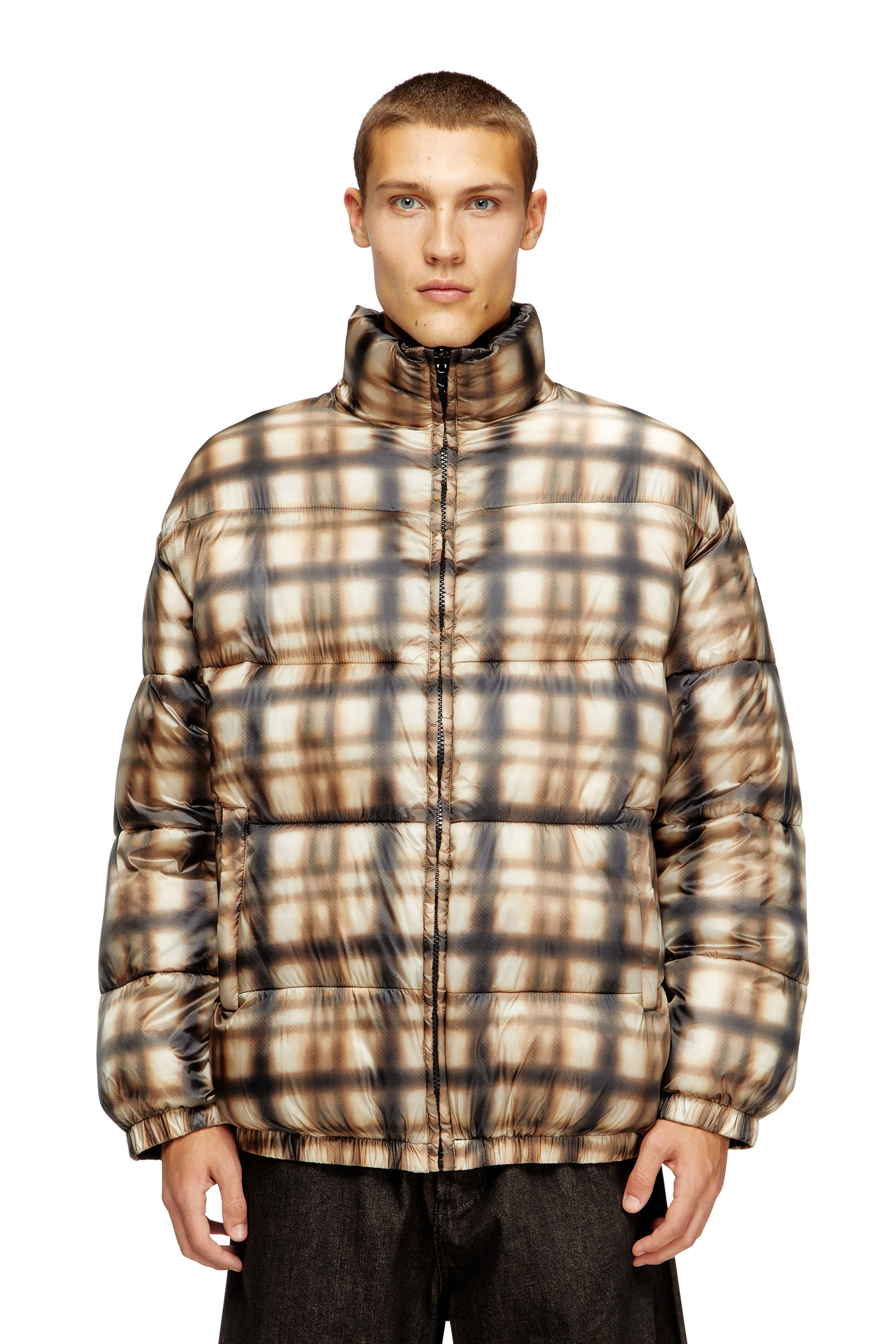 Diesel - W-BOURBON-ENBM, Chaqueta bomber acolchada reversible Hombre in ToBeDefined - 3