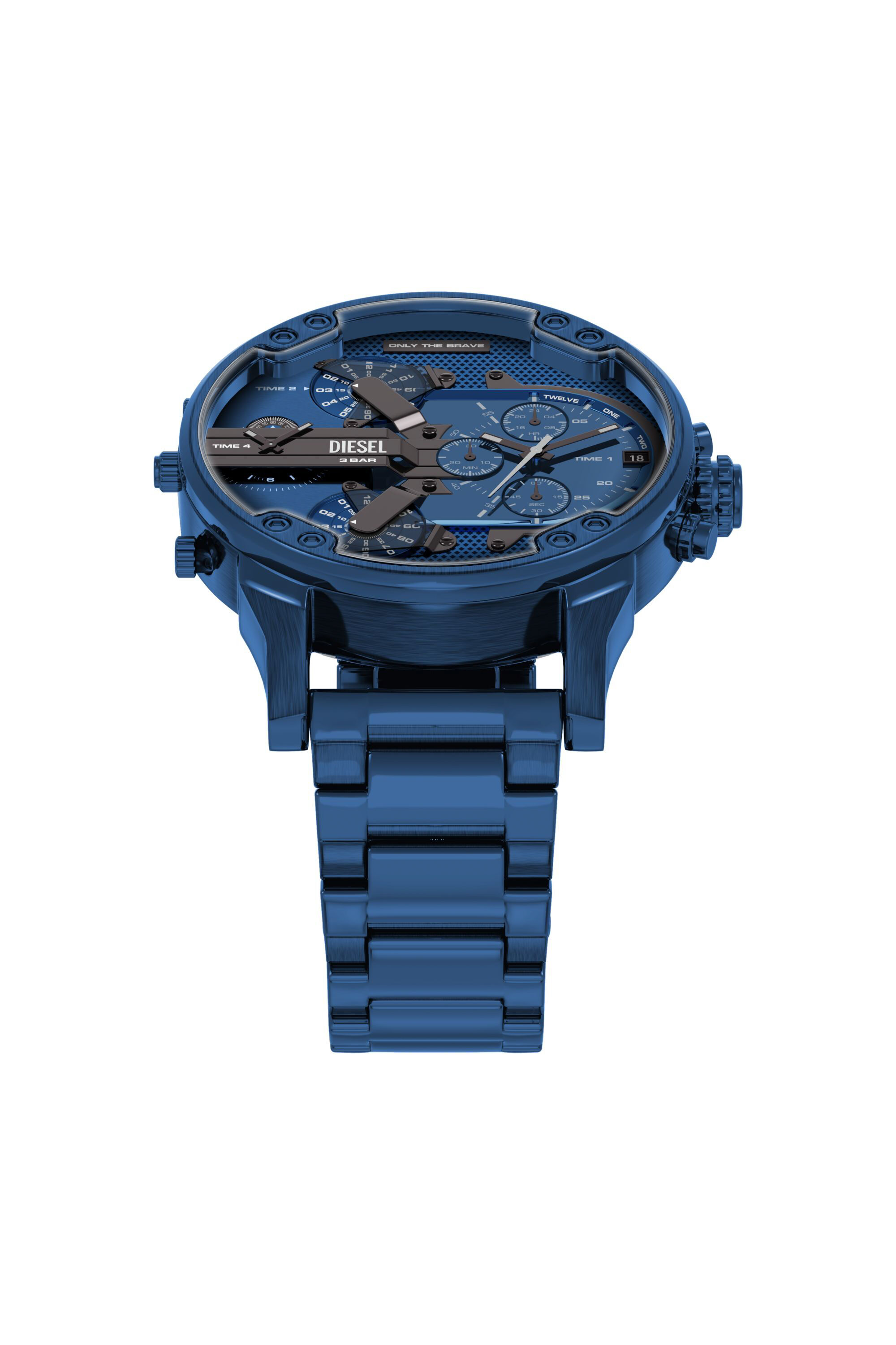 Diesel - DZ7496 WATCH, Reloj Mr. Daddy 2.0 Acero Inoxidable Azul Hombre in Azul marino - 4