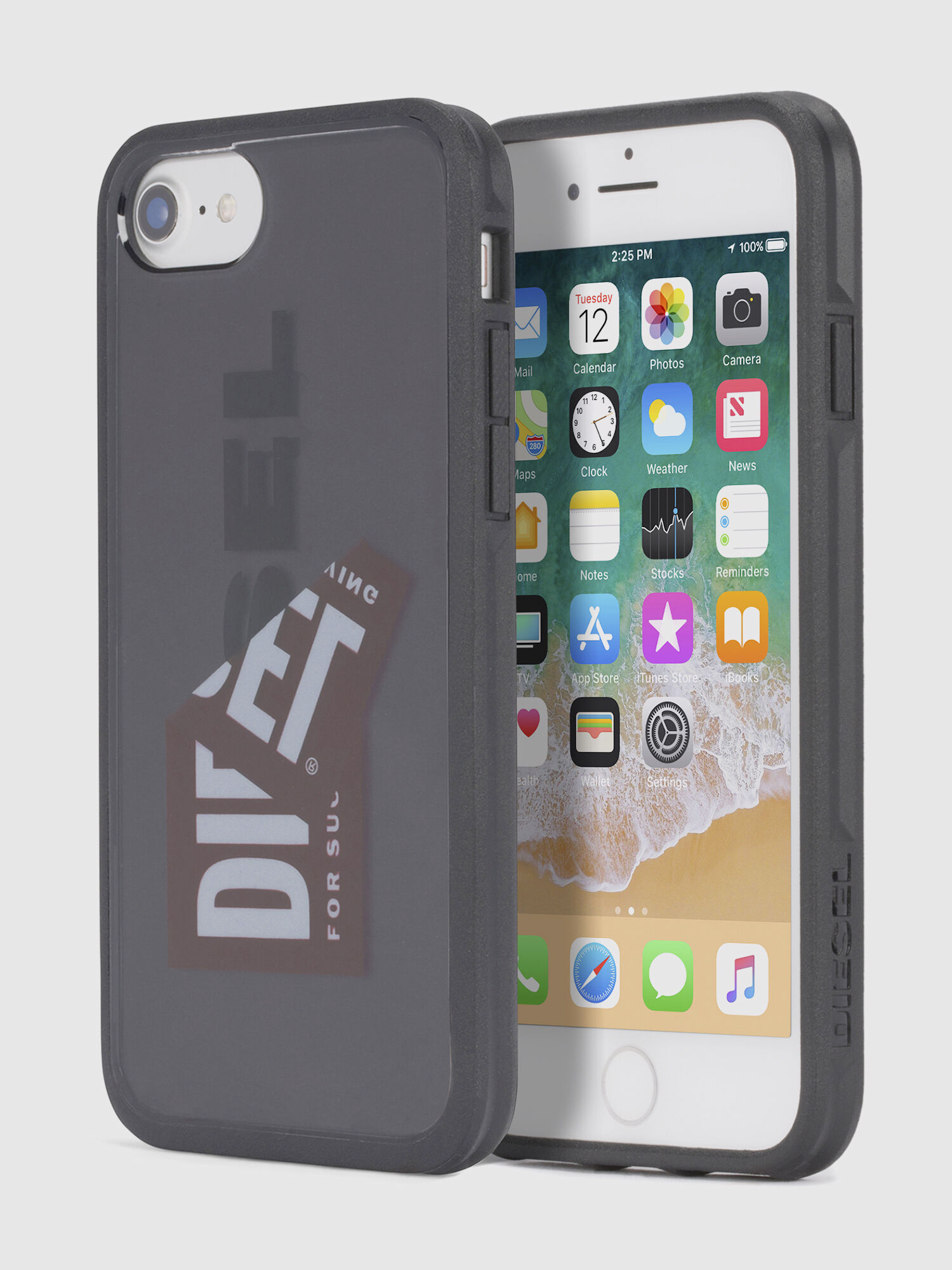Diesel - STICKER IPHONE 8 PLUS/7 PLUS/6s PLUS/6 PLUS CASE, Funda con logo para iPhone 8 Plus/7 Plus/6s Plus/6 Plus Unisex in Negro - 1