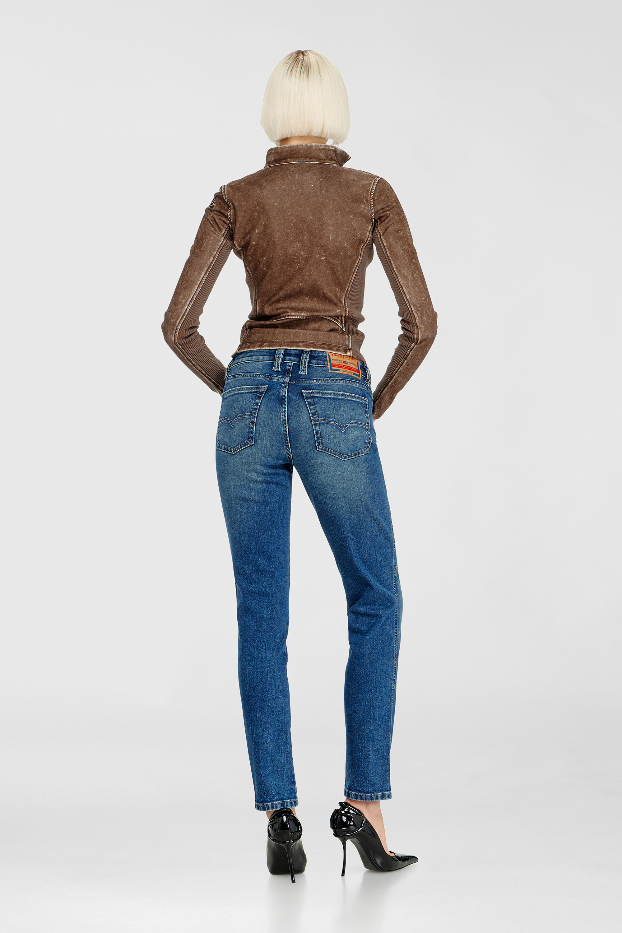 Diesel - Slim Jeans 1992 D-Jiann 0DBEE Mujer, Azul medio - 3