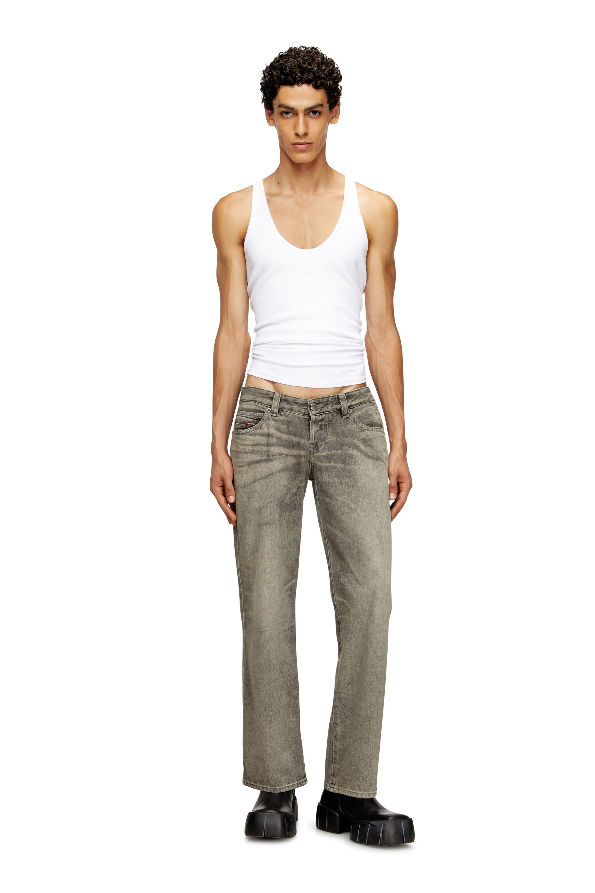 Diesel - Regular Jeans D-Im 007DR Hombre, Gris - 1