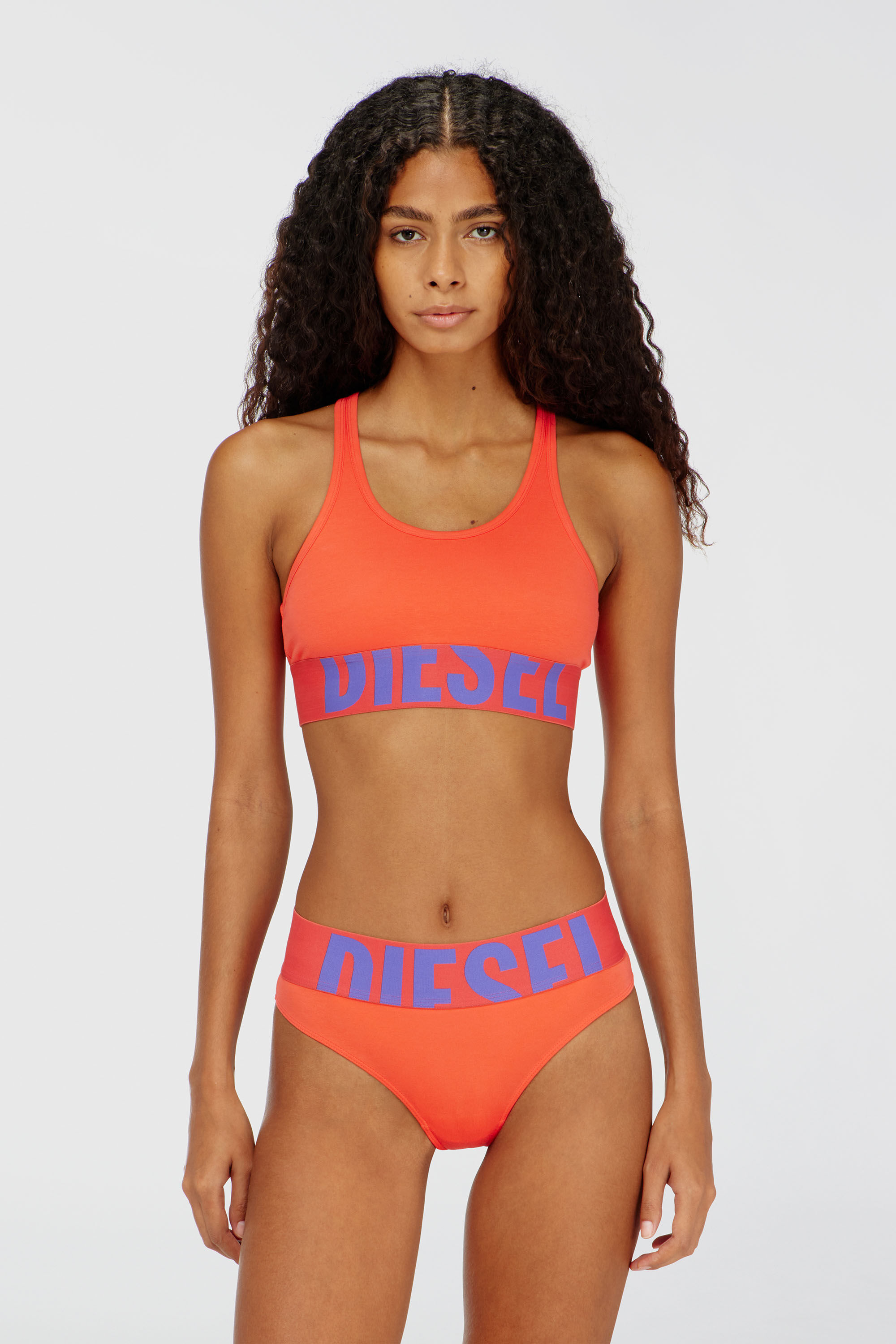Diesel - UFSB-COTTON-RACE-BRALETTE-XL, Sujetador deportivo con logotipo recortado Mujer in ToBeDefined - 2