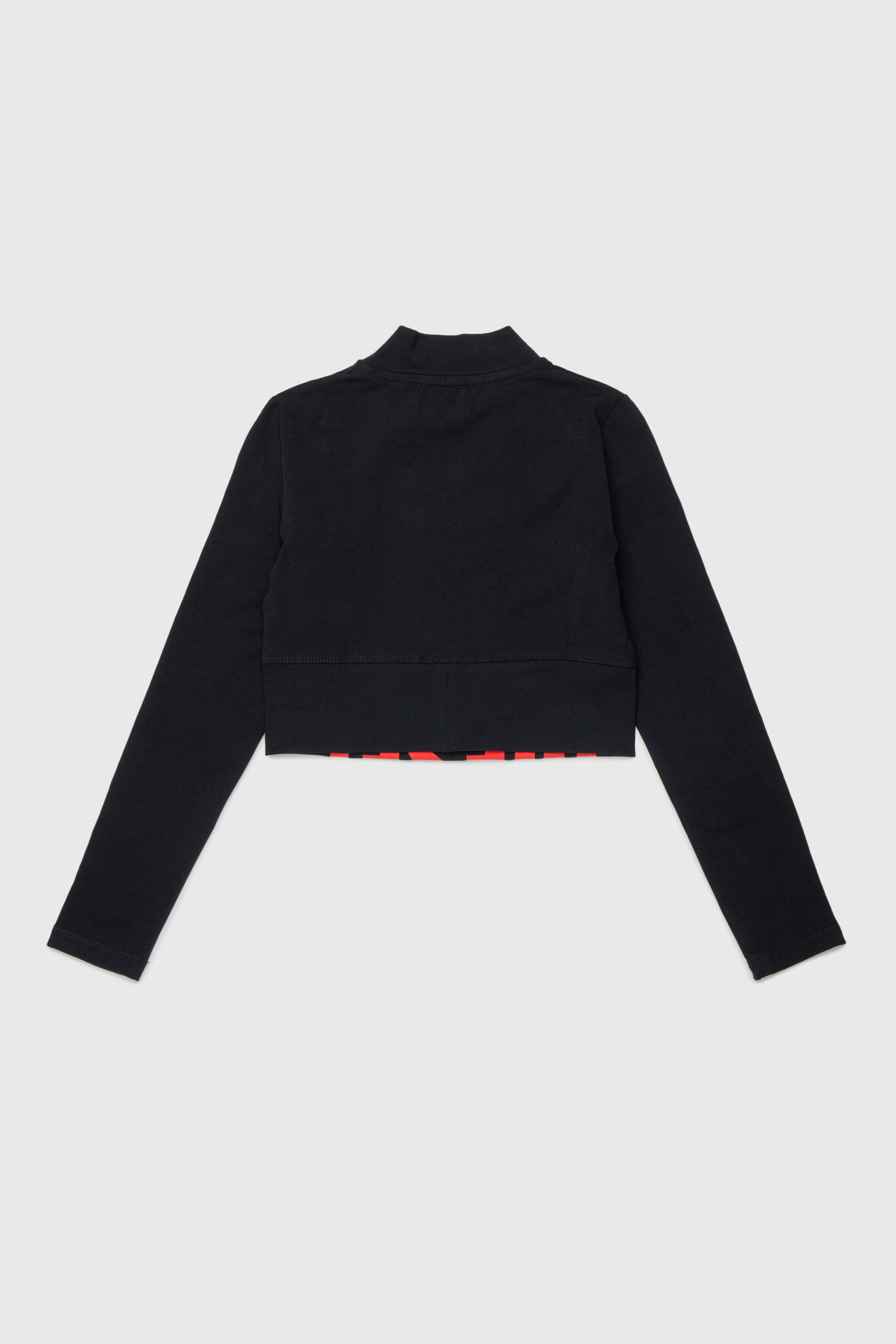 Diesel - TCEFILS, Crop top con logo recortado Mujer in Negro - 2