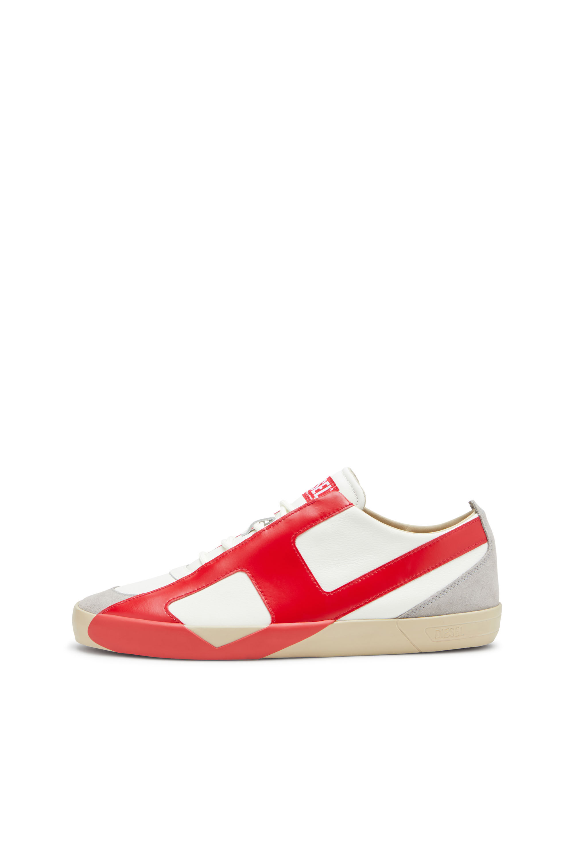 Diesel - S-SLANTE-D LOW, Deportivas de ante y cuero con logotipo D Hombre in ToBeDefined - 7