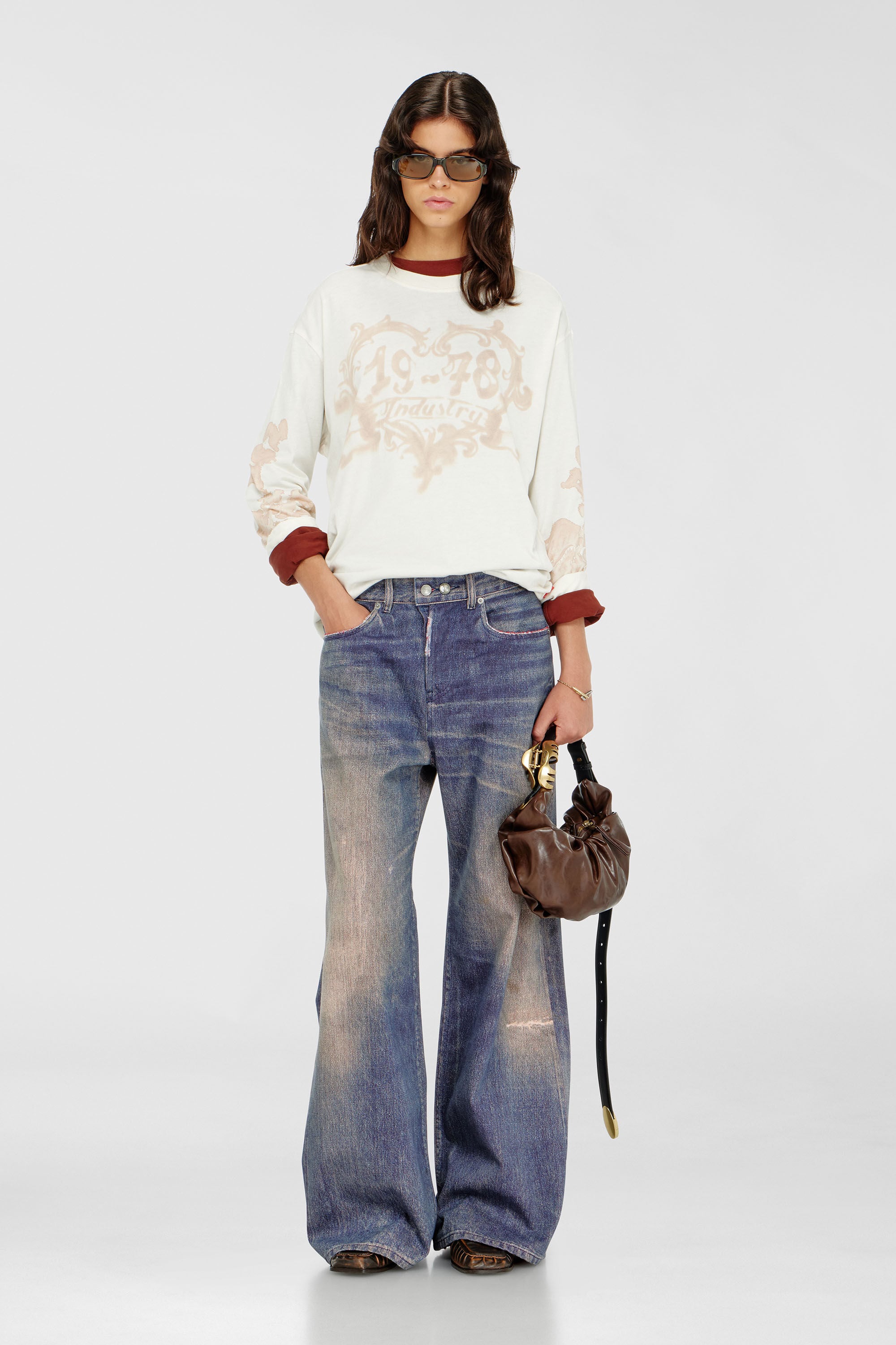 Diesel - Woman's Relaxed Jeans 1996 D-Sire 09P95, Dark Blue - 1