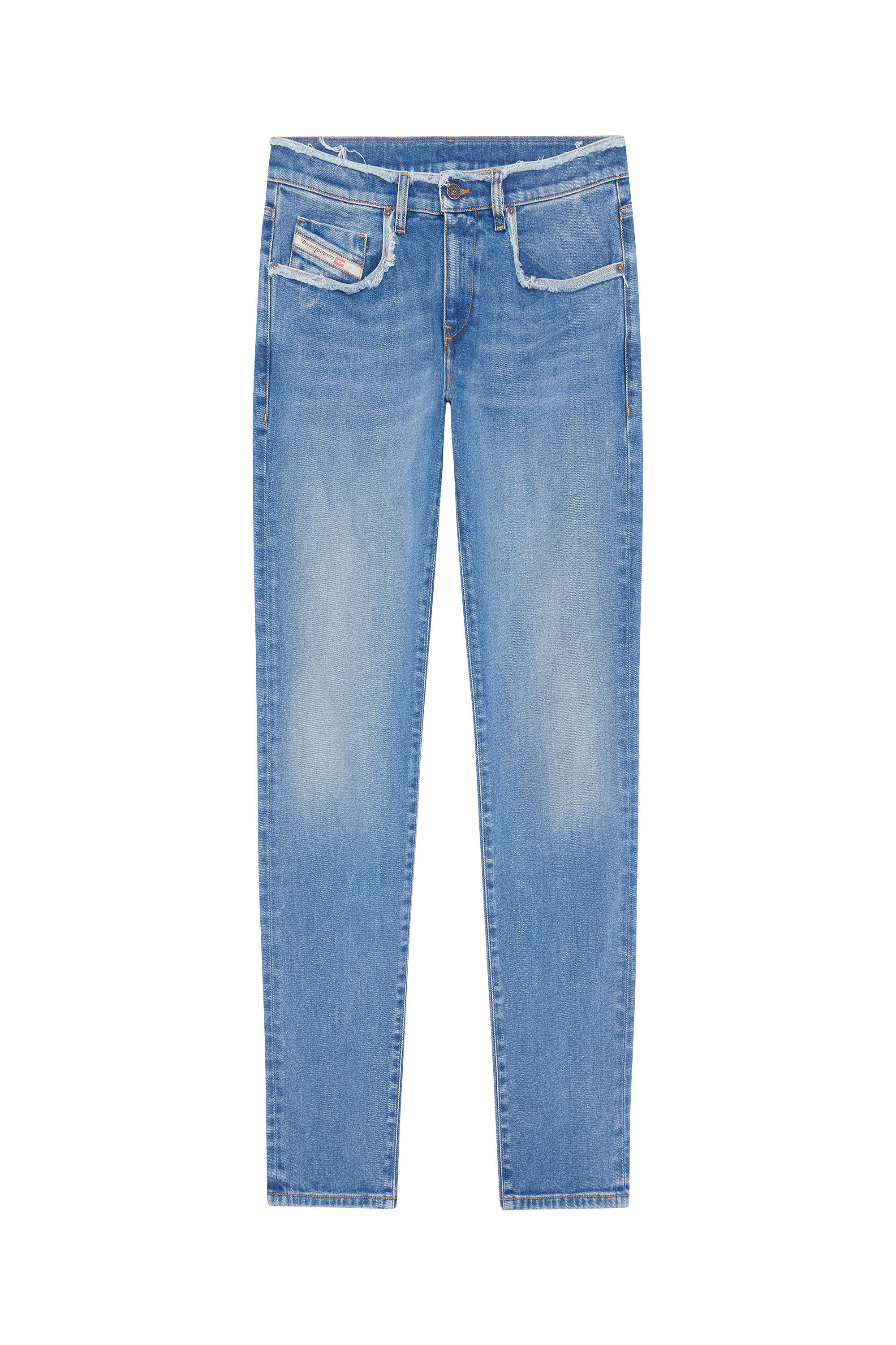 Diesel - 2019 D-STRUKT 09E19 Slim Jeans, Azul medio - Image 1