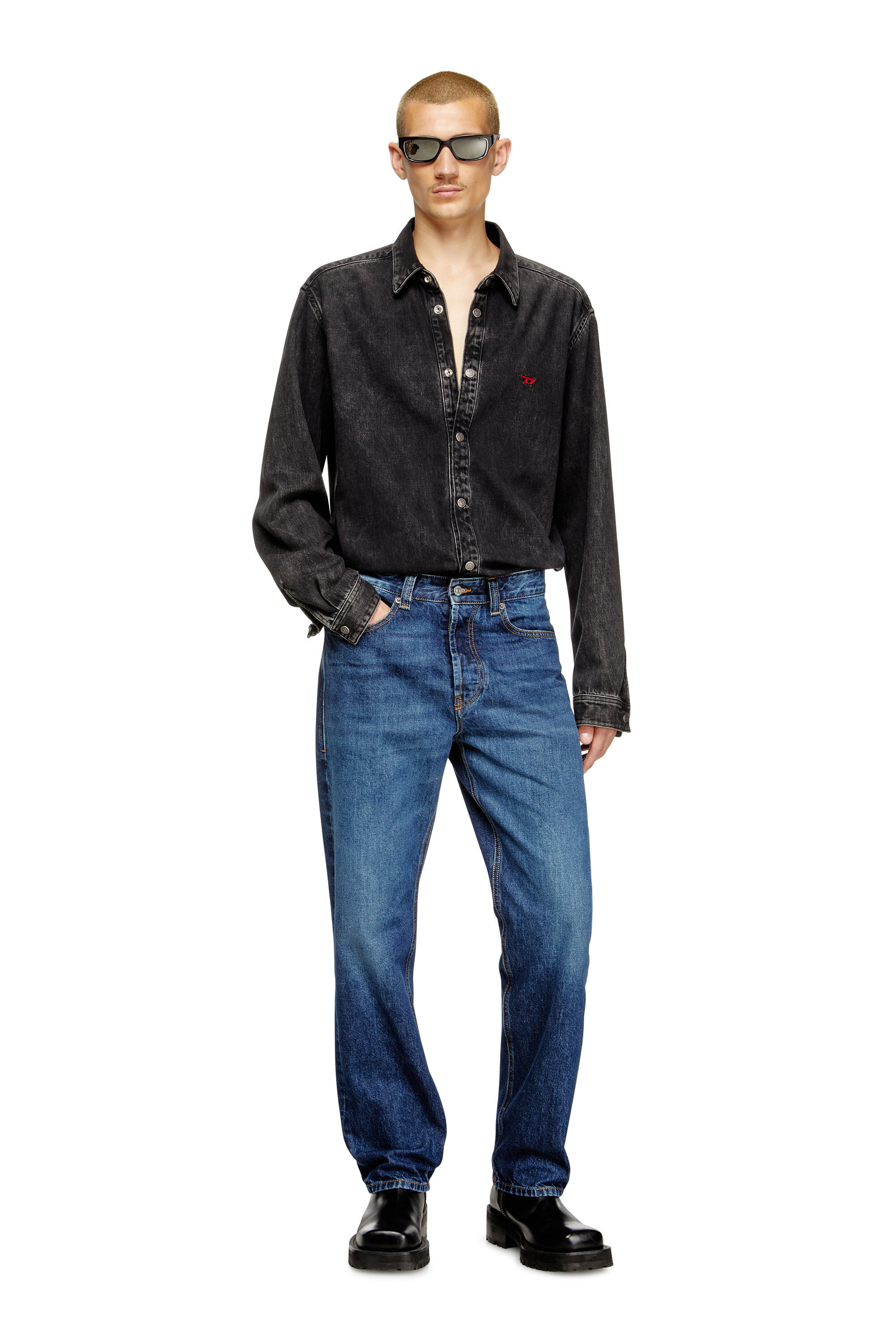 Diesel - Regular Jeans 2024 D-Macs 09I27 Hombre, Azul medio - 1