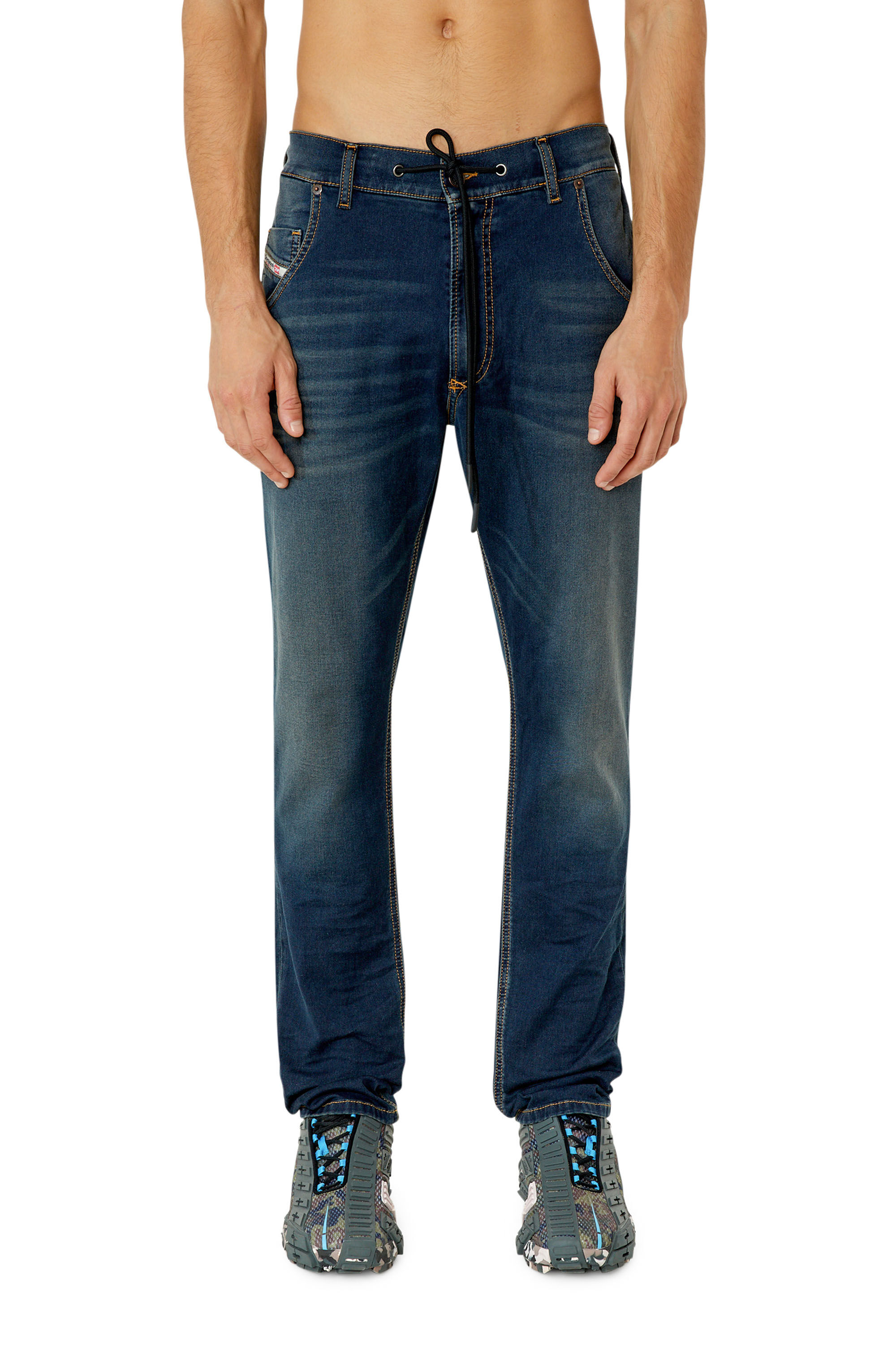 Diesel - Tapered 2030 D-Krooley Joggjeans® E69UB, Azul Oscuro - Image 3